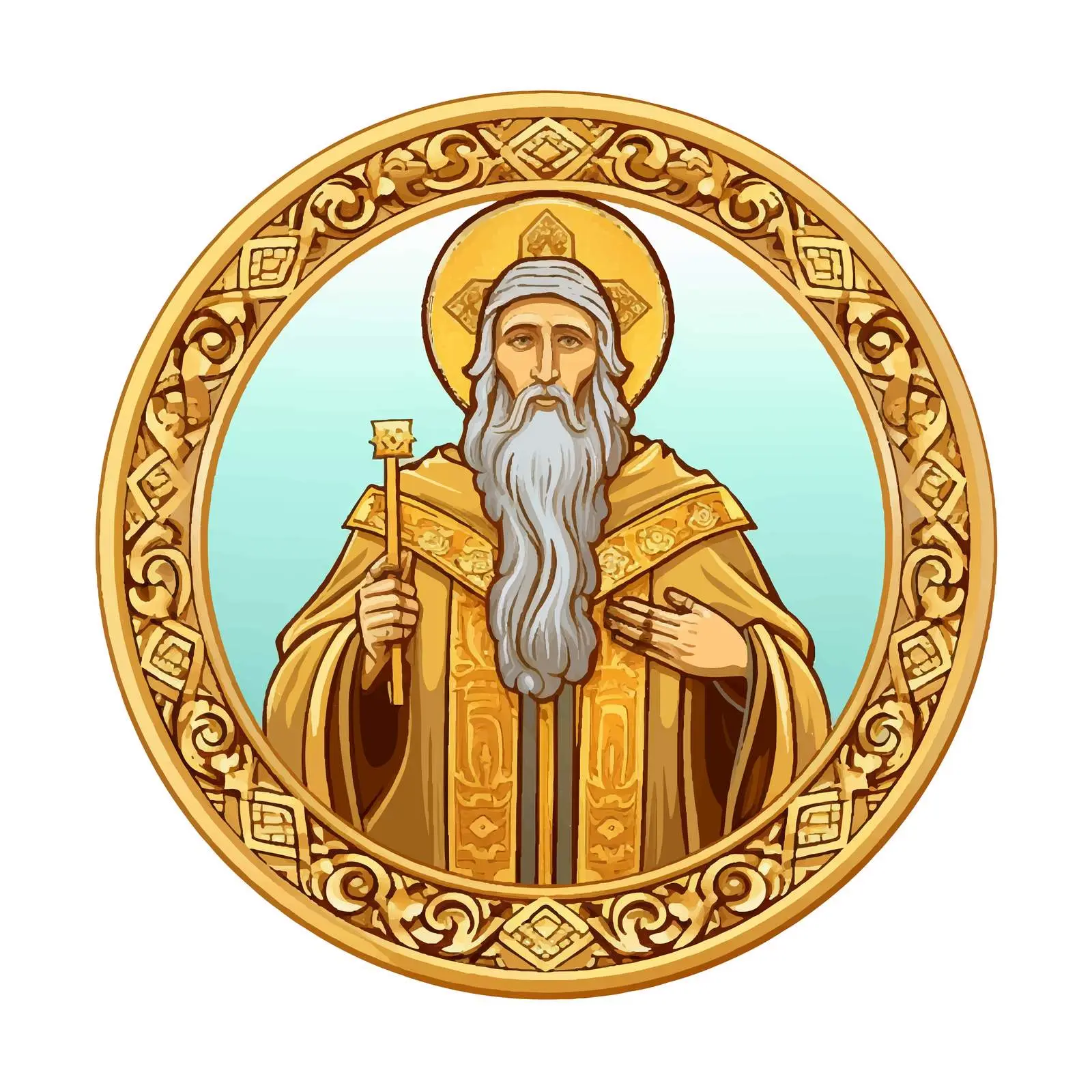 Orthodox Traditional Image of Basil of Caesarea — free download from Dotvec