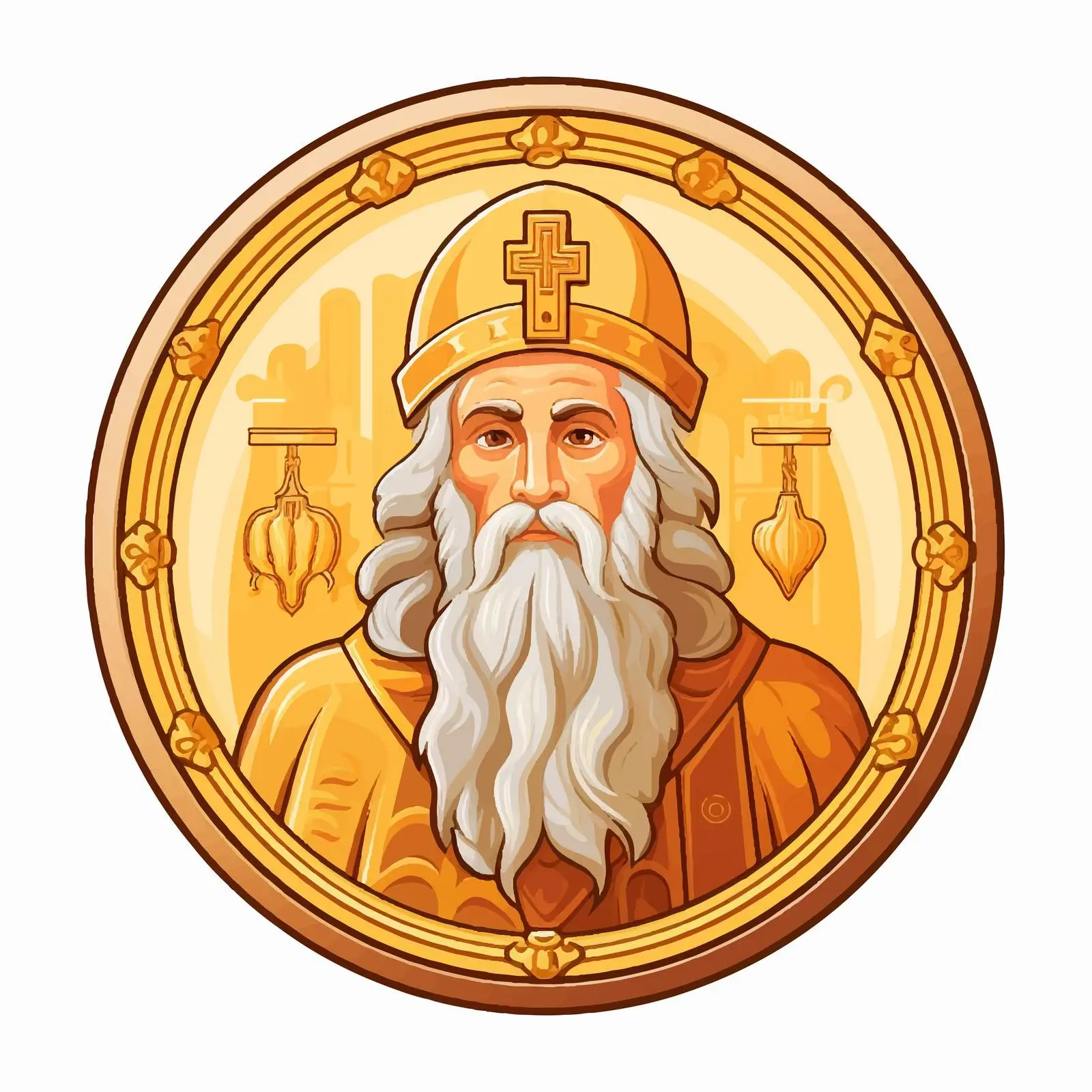 Orthodox Image of Saint Basil of Caesarea — free download from Dotvec