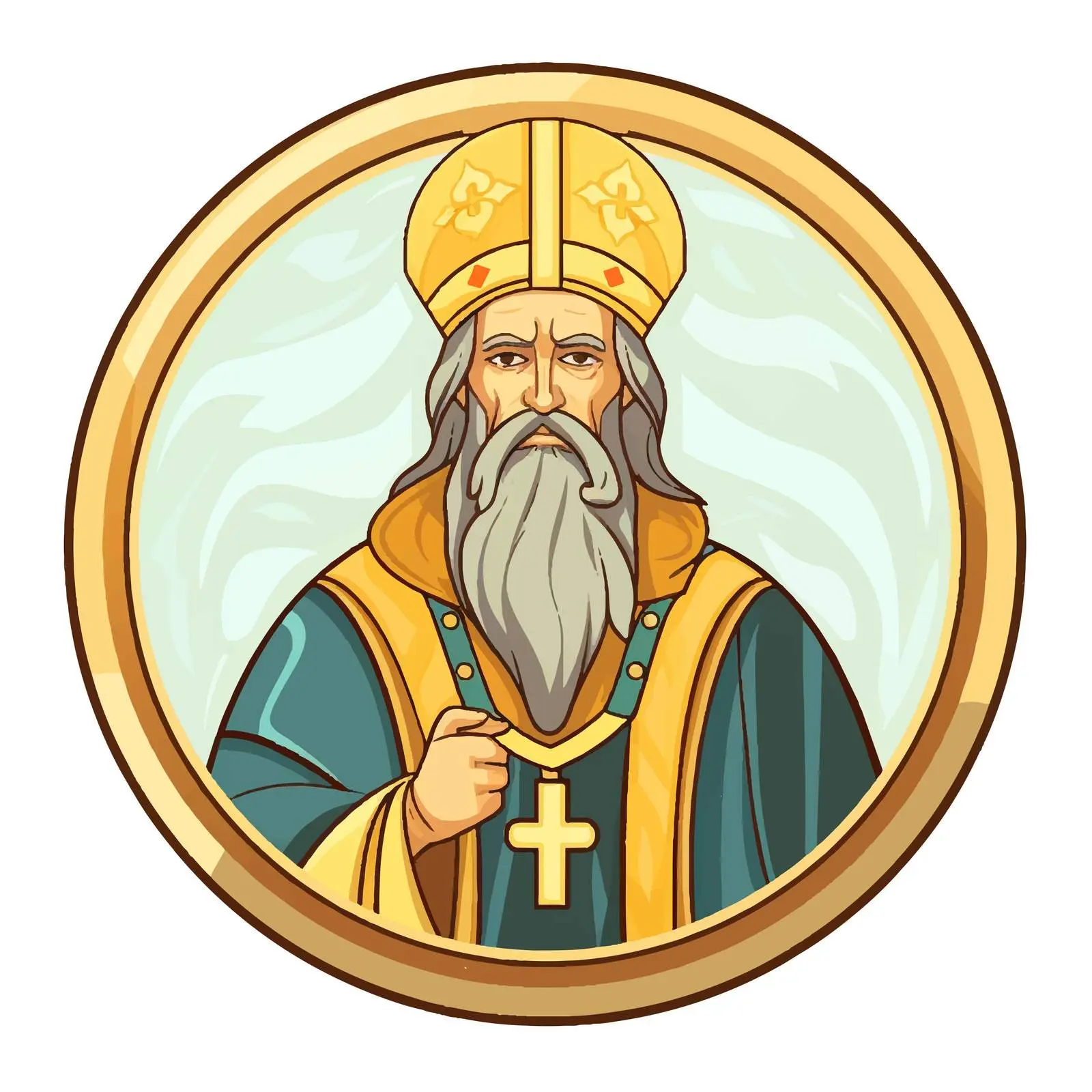 Traditional Image of Basil of Caesarea — free download from Dotvec