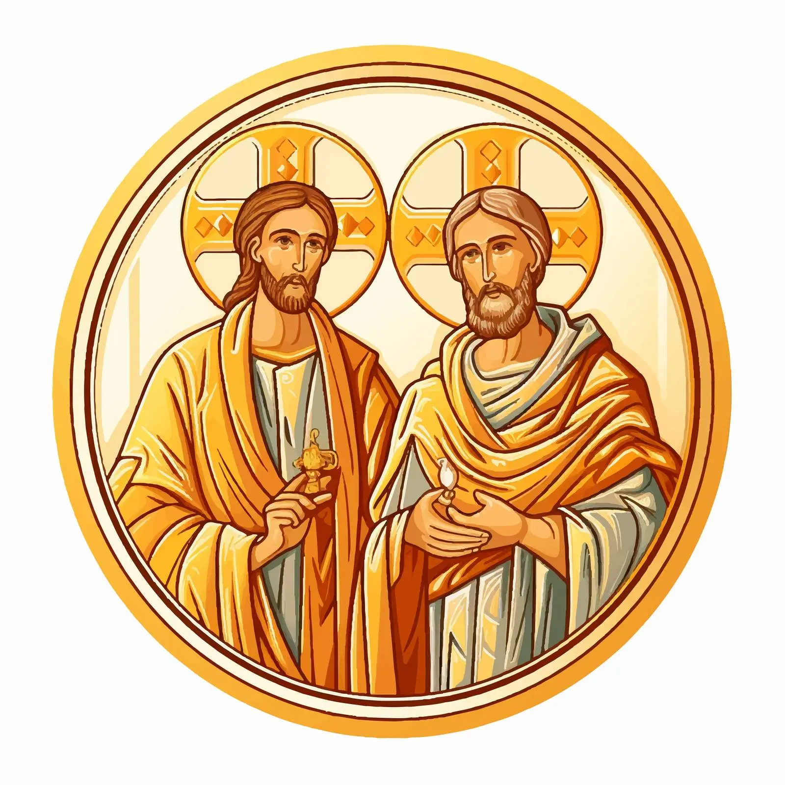 Traditional Orthodox Image of Doubting Thomas — free download from Dotvec