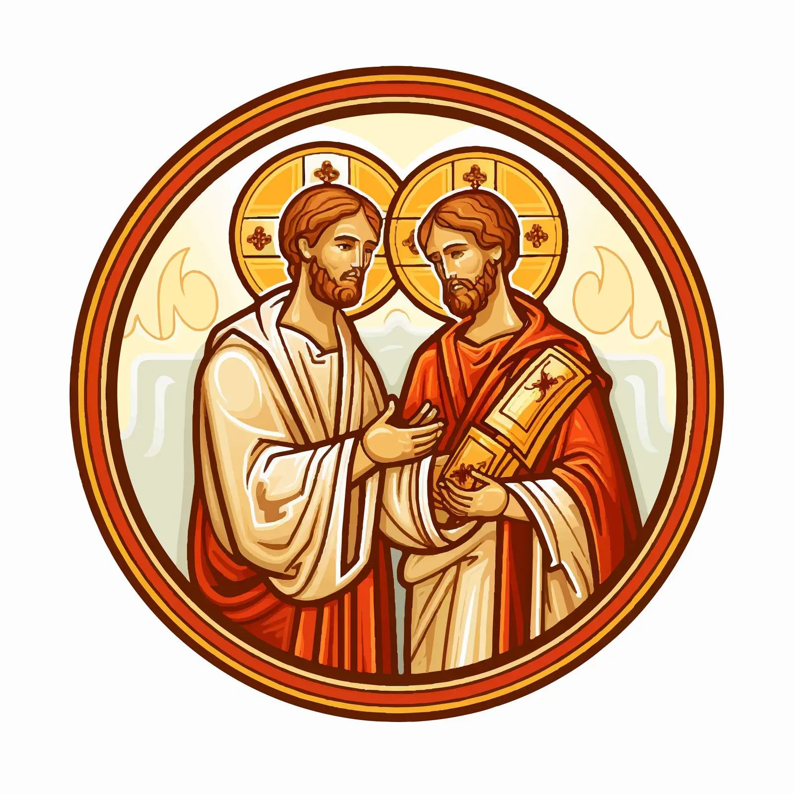 Orthodox Traditional Image of Doubting Thomas — free download from Dotvec