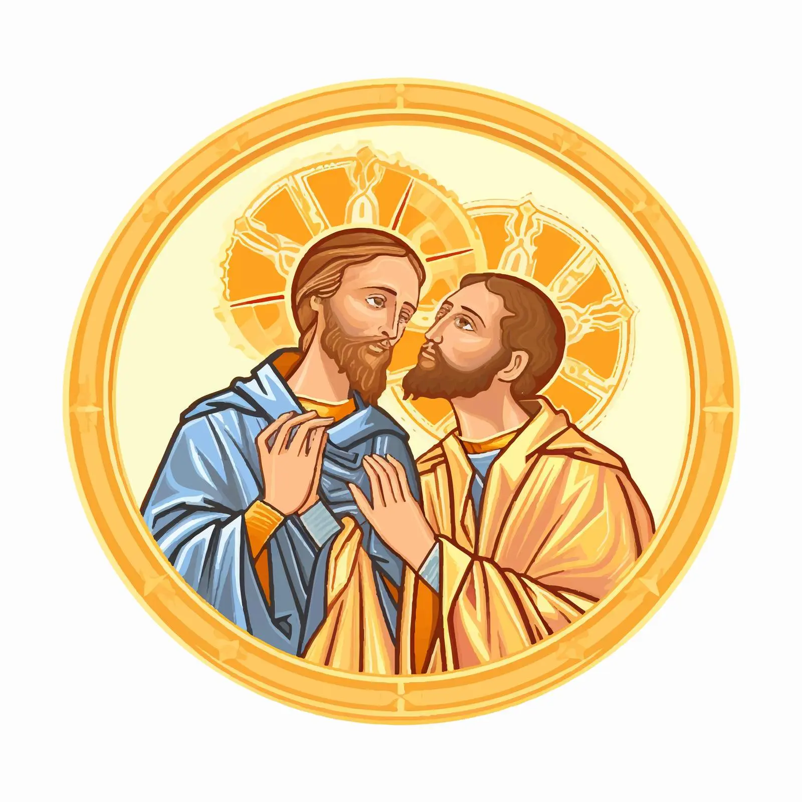 Orthodox Traditional Image of Doubting Thomas — free download from Dotvec