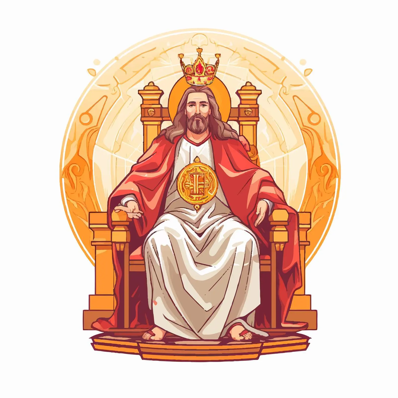 Traditional Orthodox Image of Jesus the Bishop — free download from Dotvec