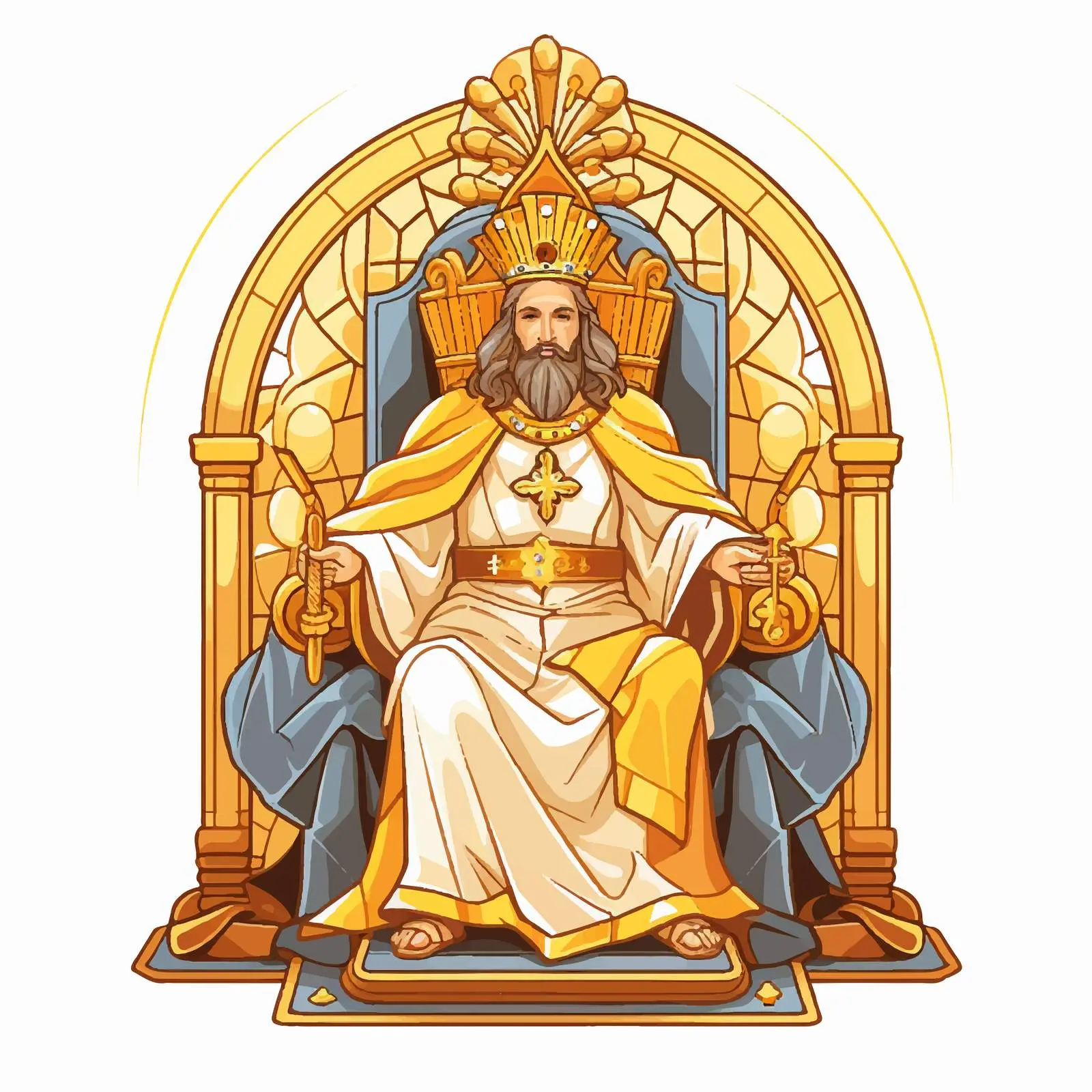 Traditional Orthodox Image of Jesus as Bishop — free download from Dotvec