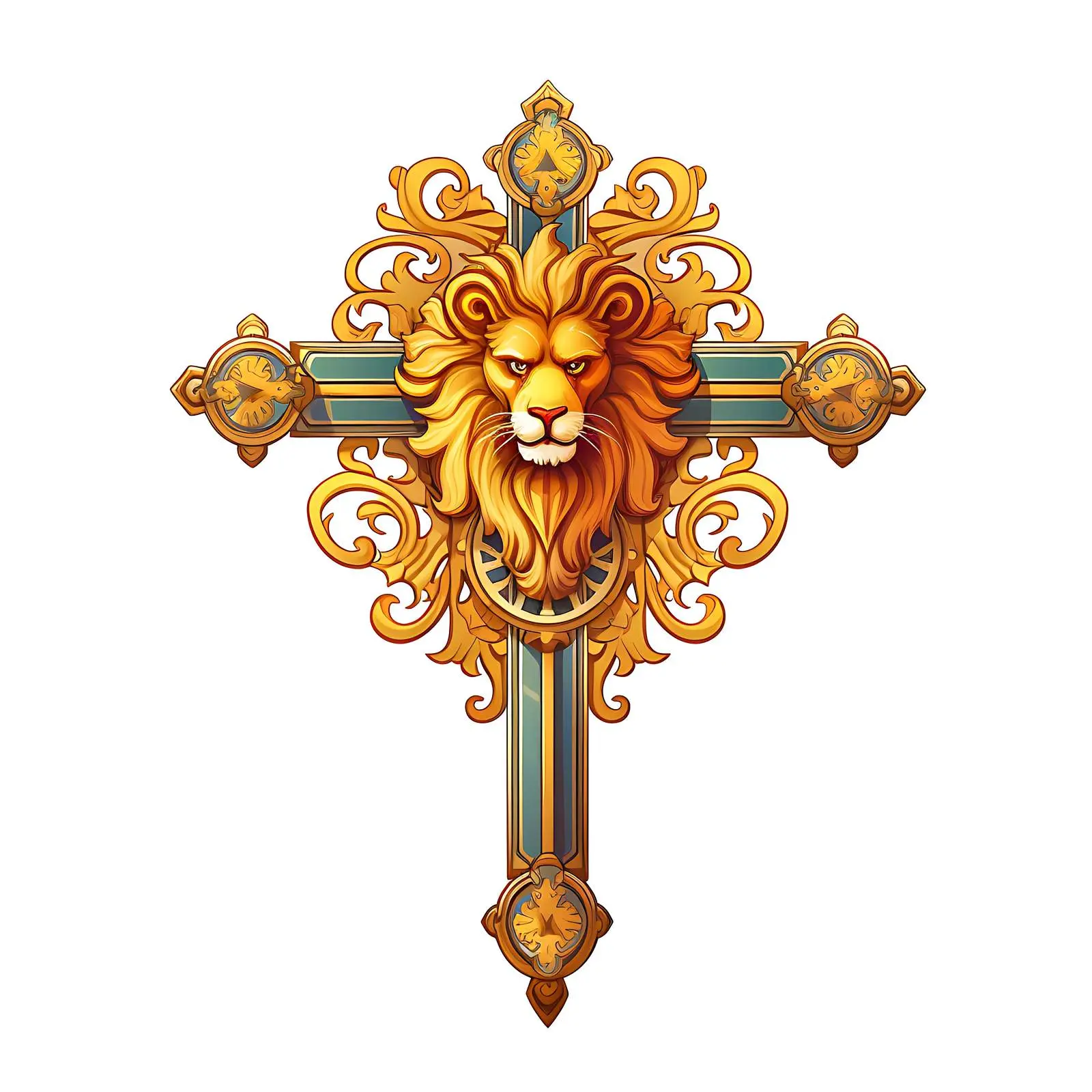 Traditional Image of Saint Leo Mark Apostle Symbol – free iconography image from Dotvec