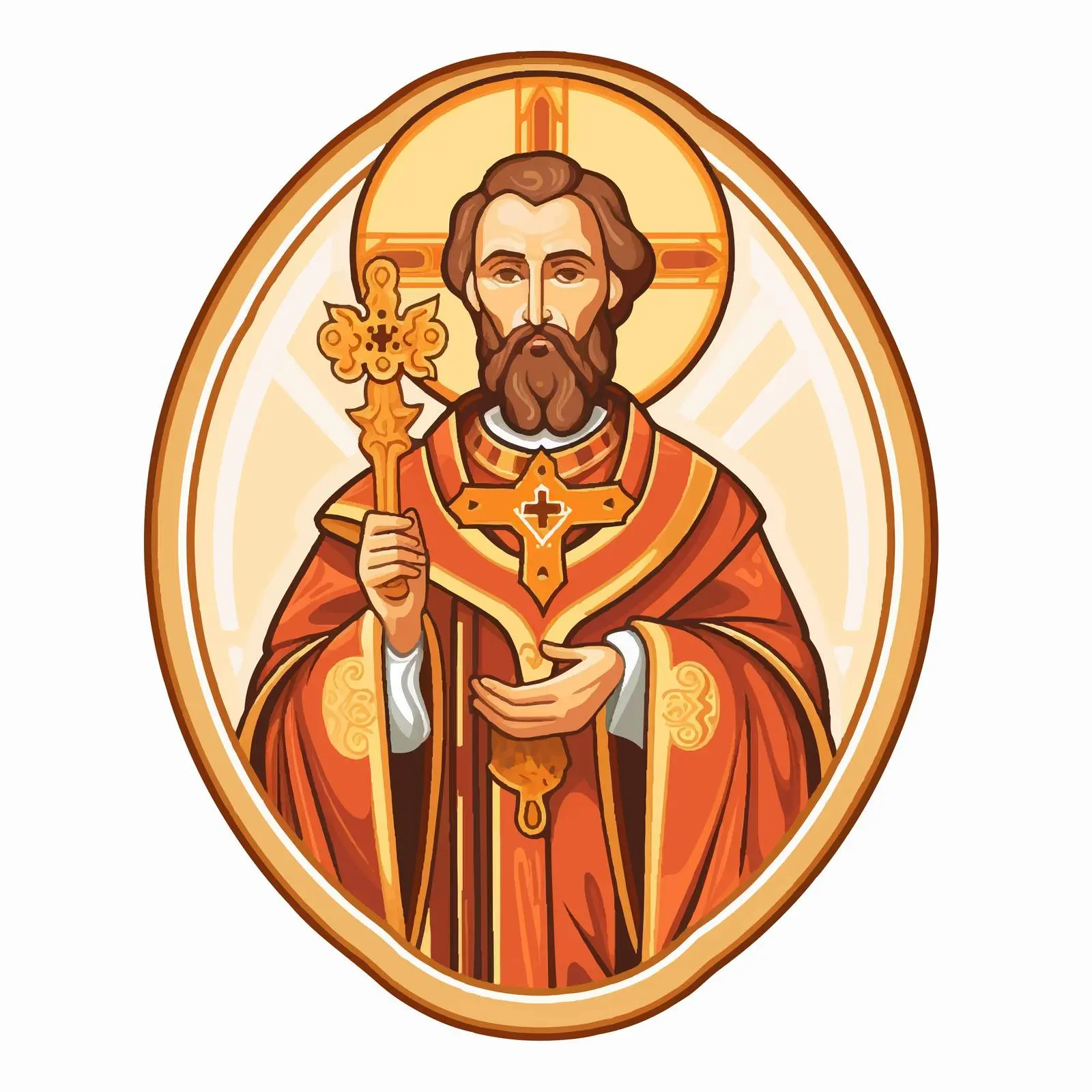 Traditional Orthodox Icon of Mark the Apostle — free download from Dotvec
