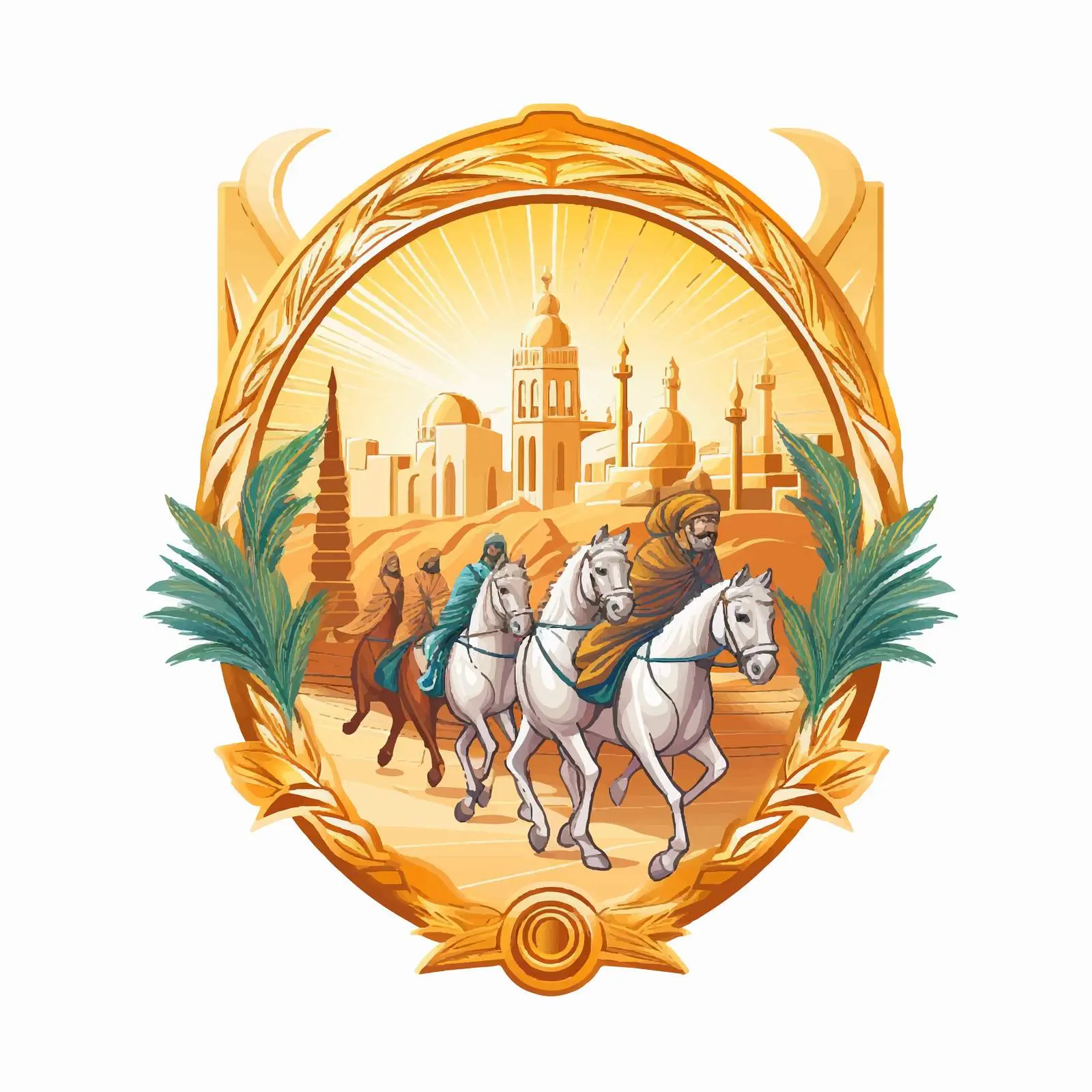 Orthodox Traditional Palm Sunday Illustration — free download from Dotvec