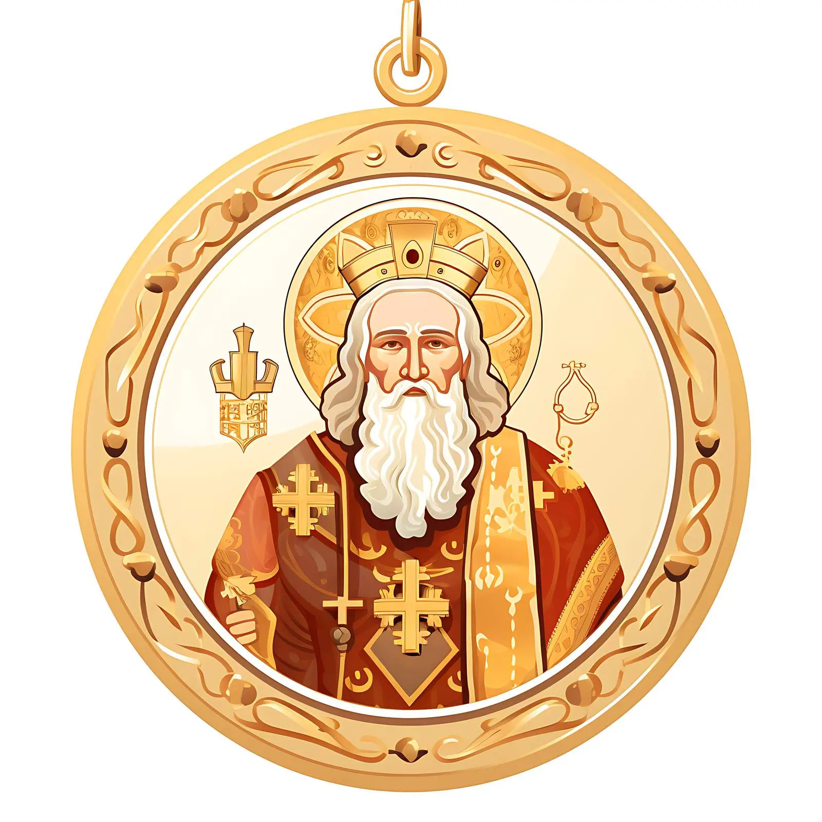 Traditional Orthodox Image of Saint Nicholas – free church image from Dotvec