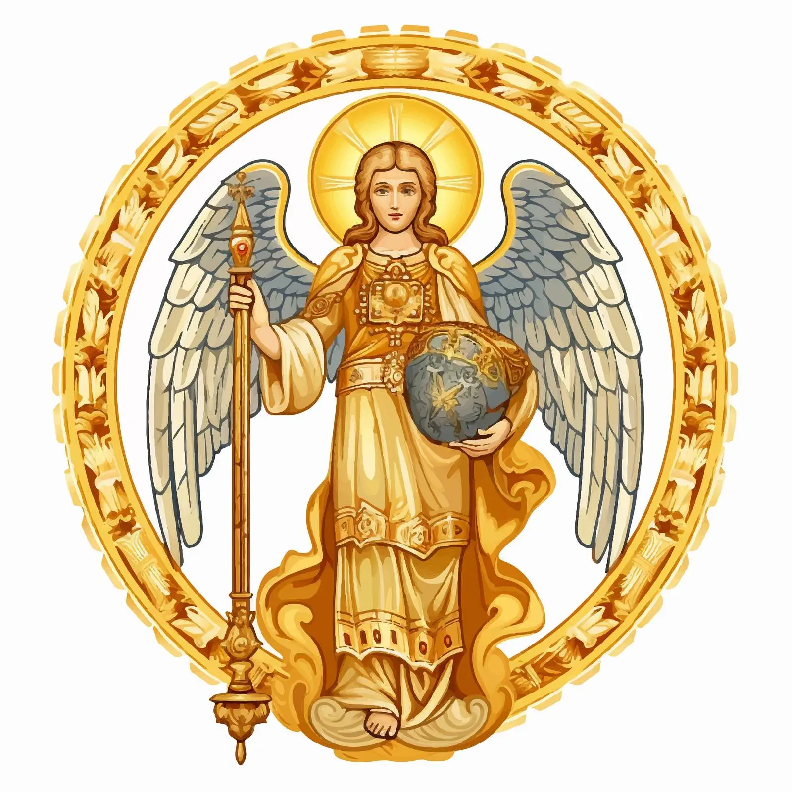 Orthodox Traditional Image of Archangel — free download from Dotvec