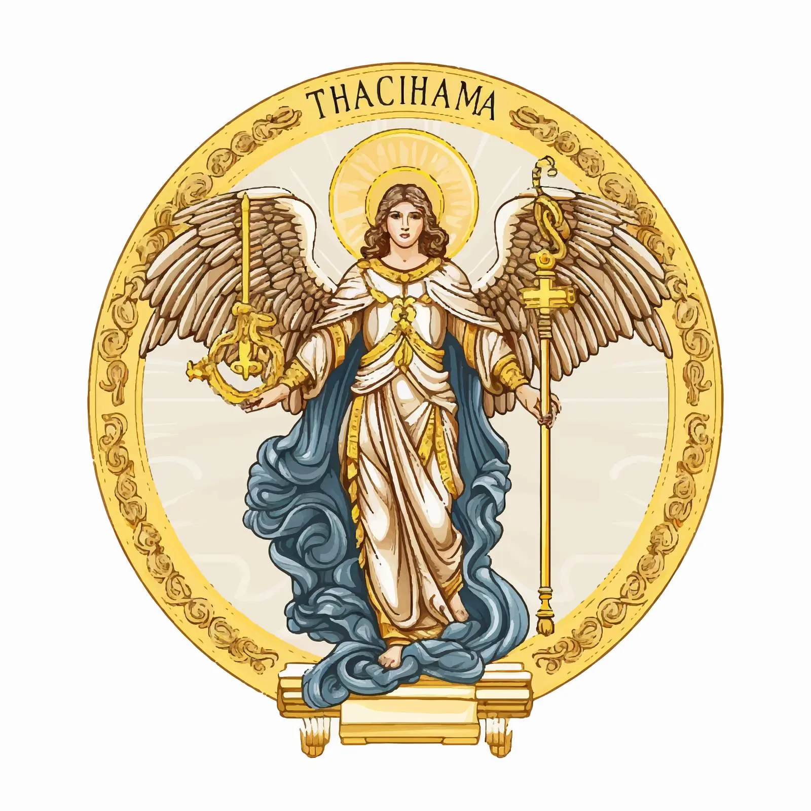 Orthodox Traditional Archangel Image — free download from Dotvec