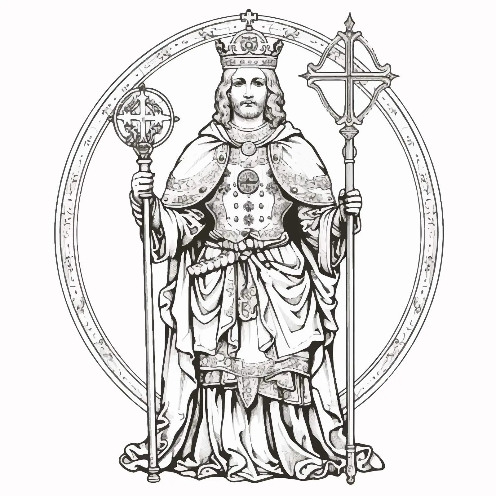 Vintage Image of Saint Demetrius of Thessaloniki — free download from Dotvec