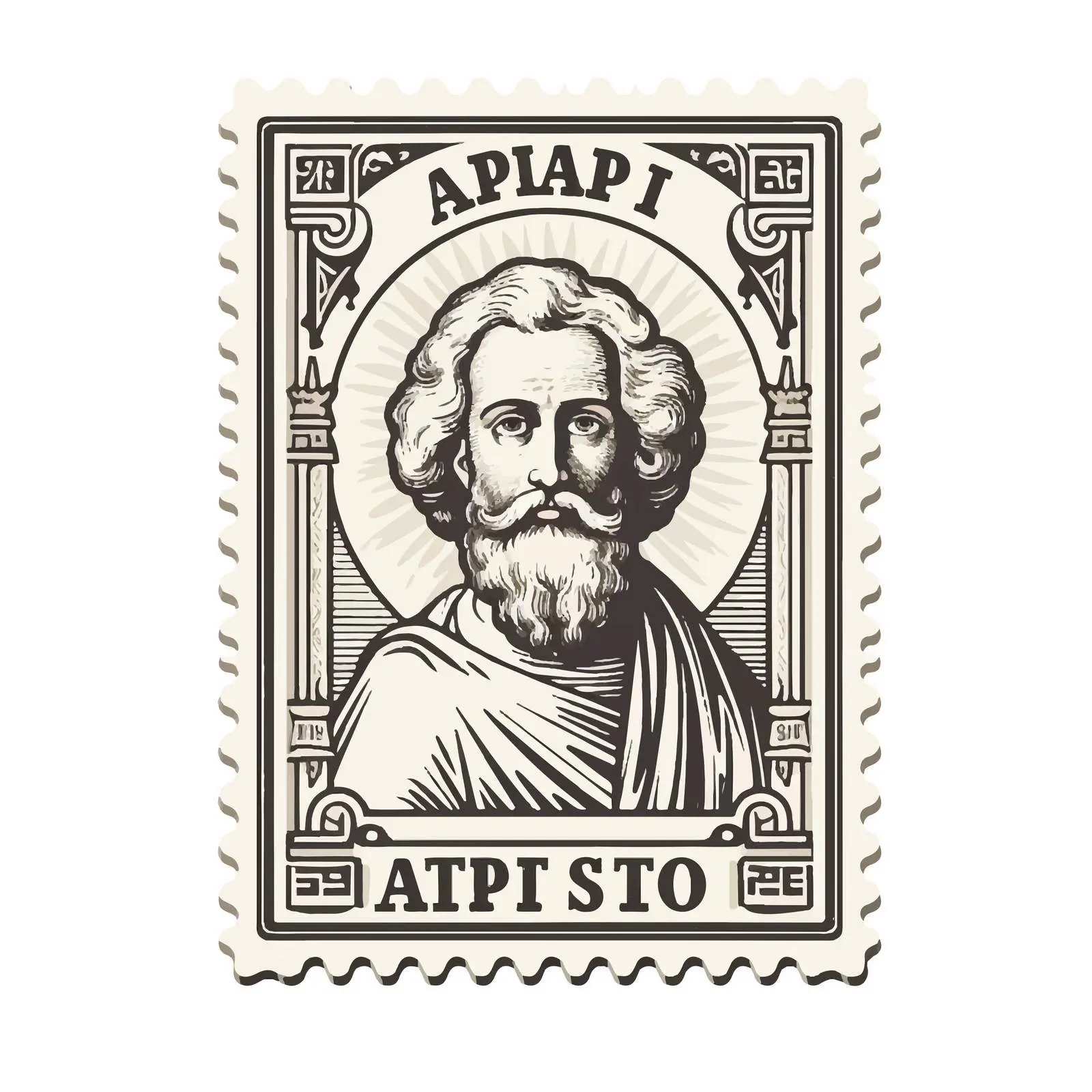 Vintage Stamp of Saint Paul the Apostle — free download from Dotvec