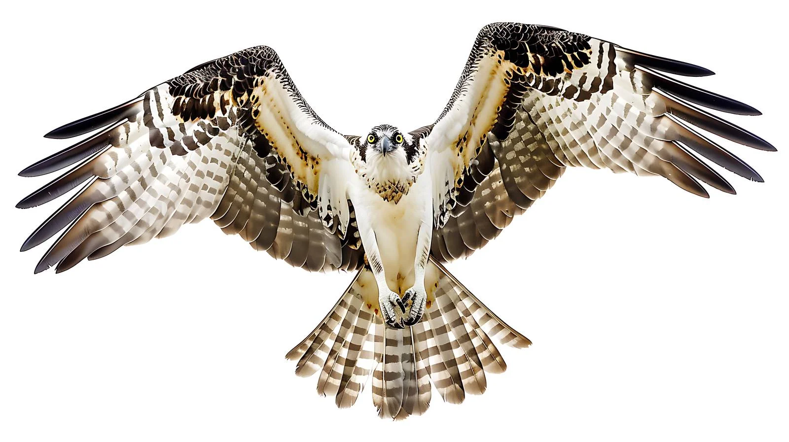Osprey Bird White Isolated Background Perched — free download from Dotvec