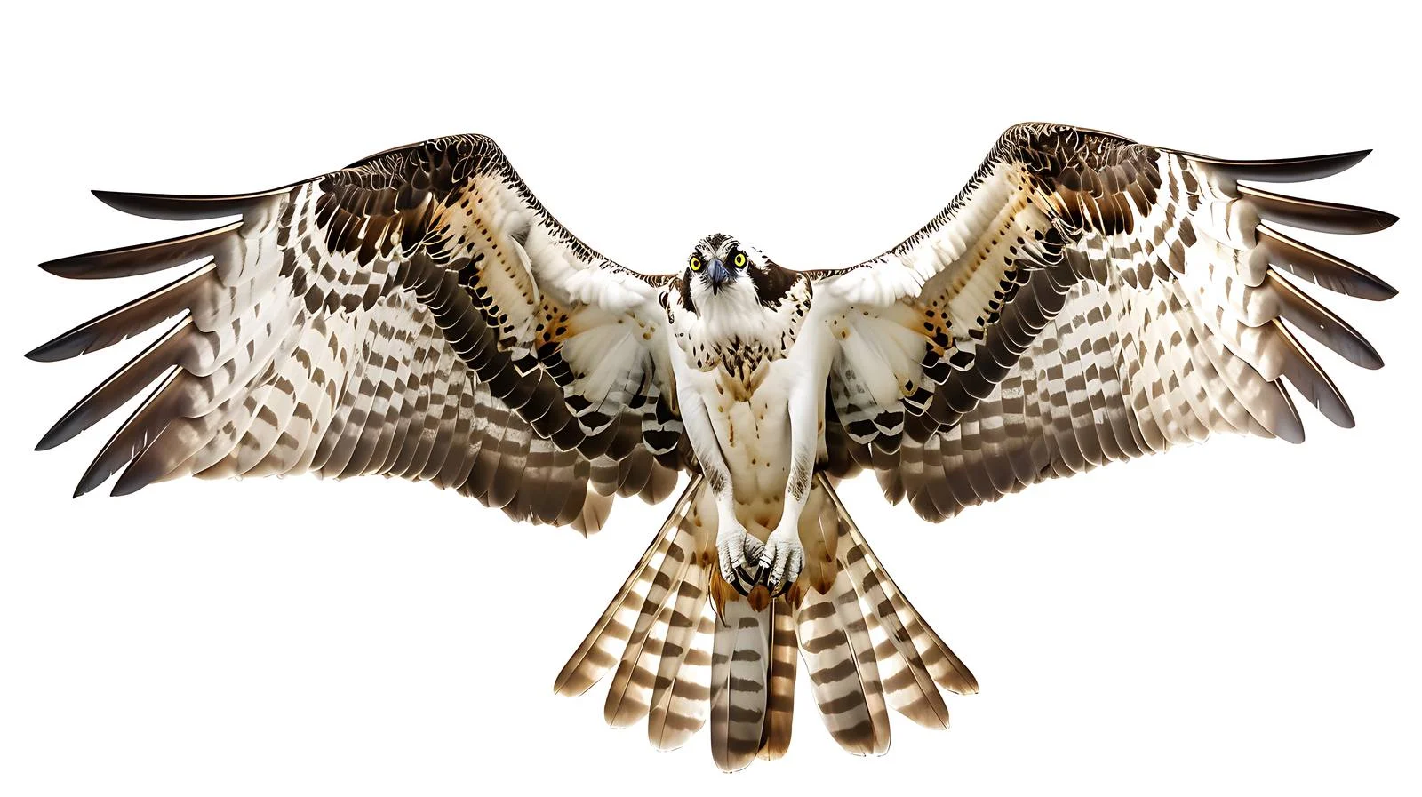 Elegant Osprey Bird on White Background — free download from Dotvec