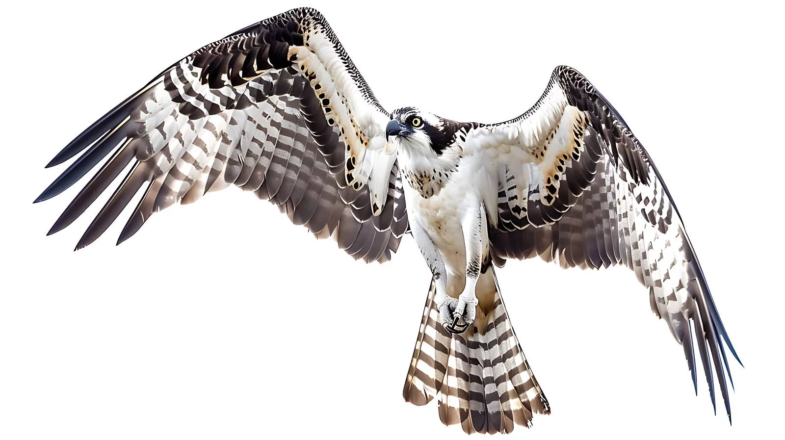 Graceful Osprey Bird on White Background — free download from Dotvec