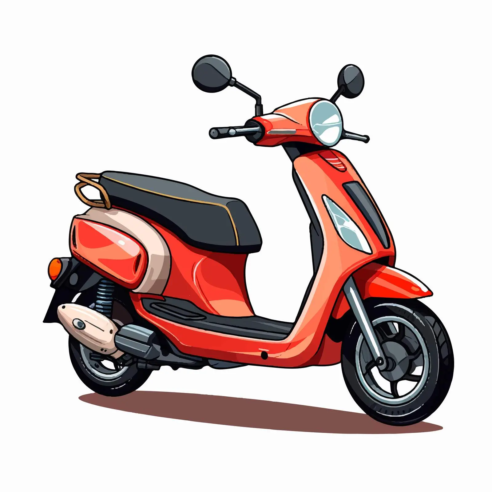 Vector Illustration of Isolated Otoped Scooter – free urban transport image from Dotvec
