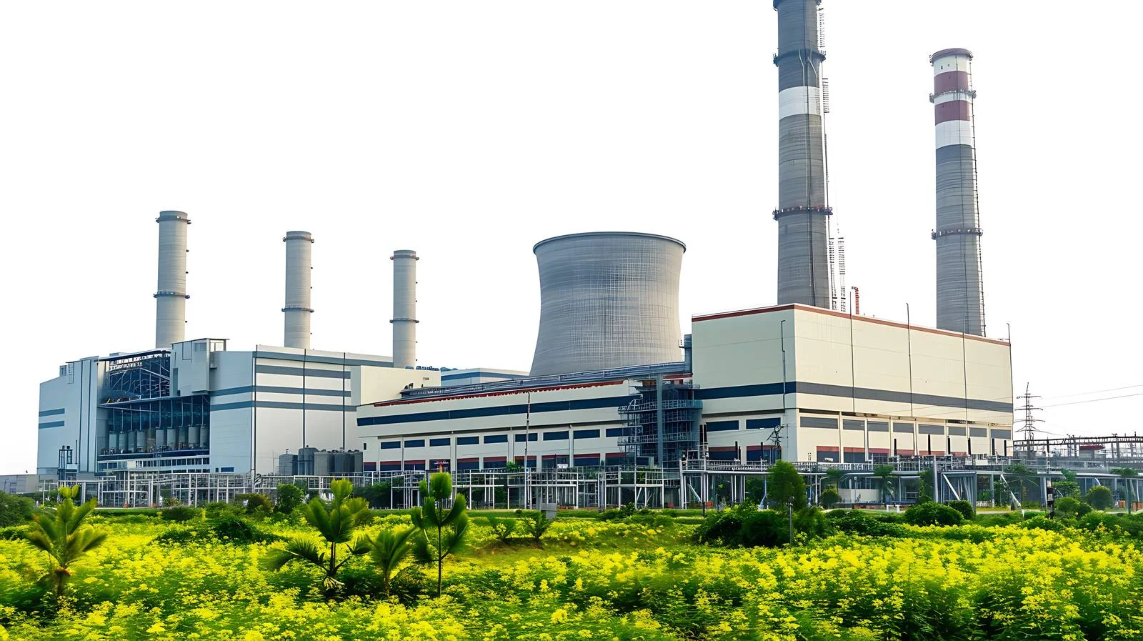 Scenic Exterior of Vietnam Power Plant — free download from Dotvec