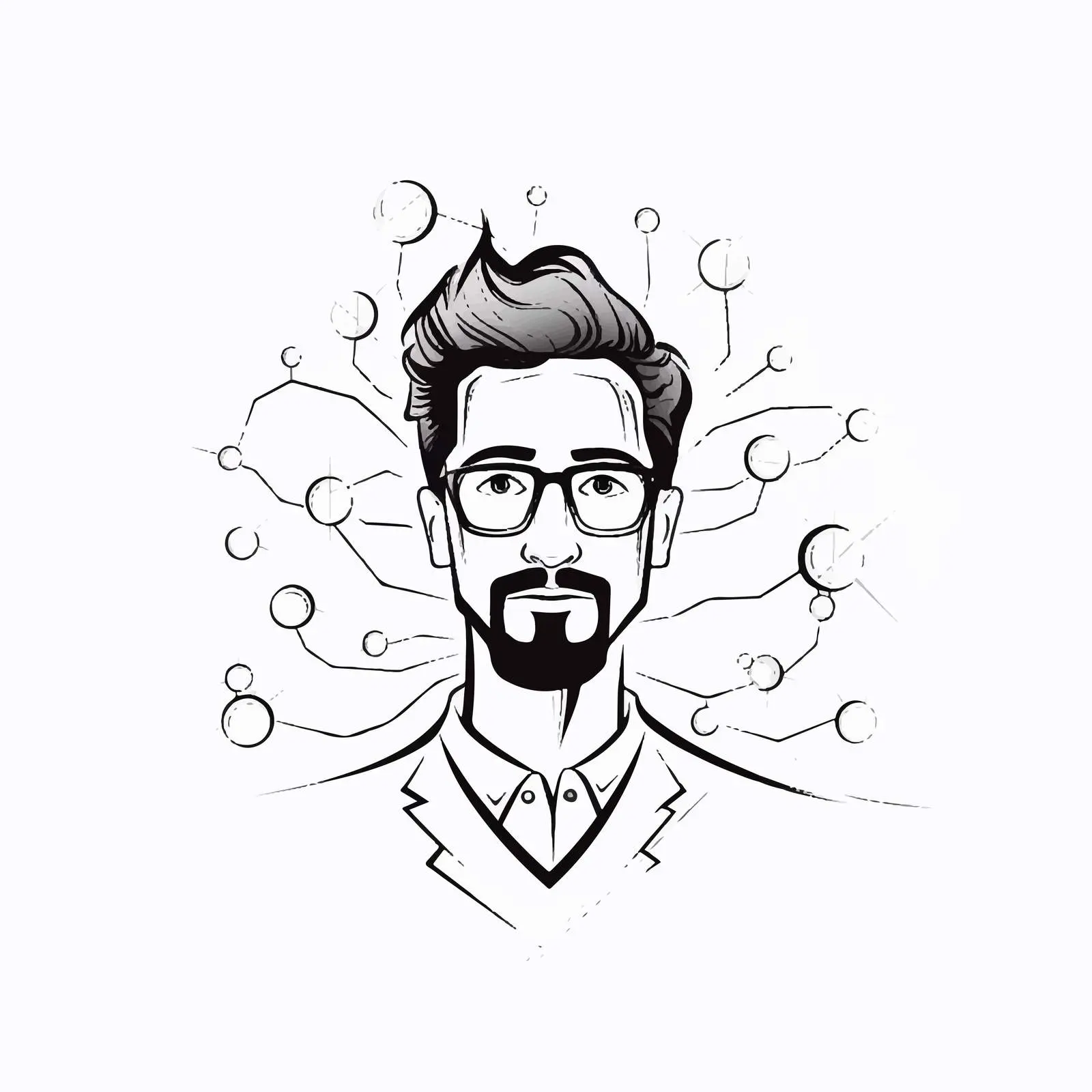 Outline Avatar Icon for Internet Communication — free download from Dotvec