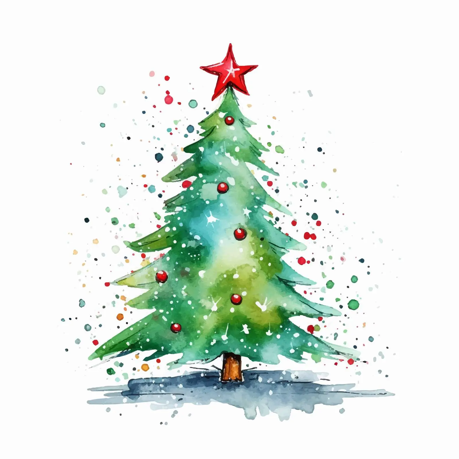 Minimalist Christmas Tree One Line Vector Illustration – free one line image from Dotvec