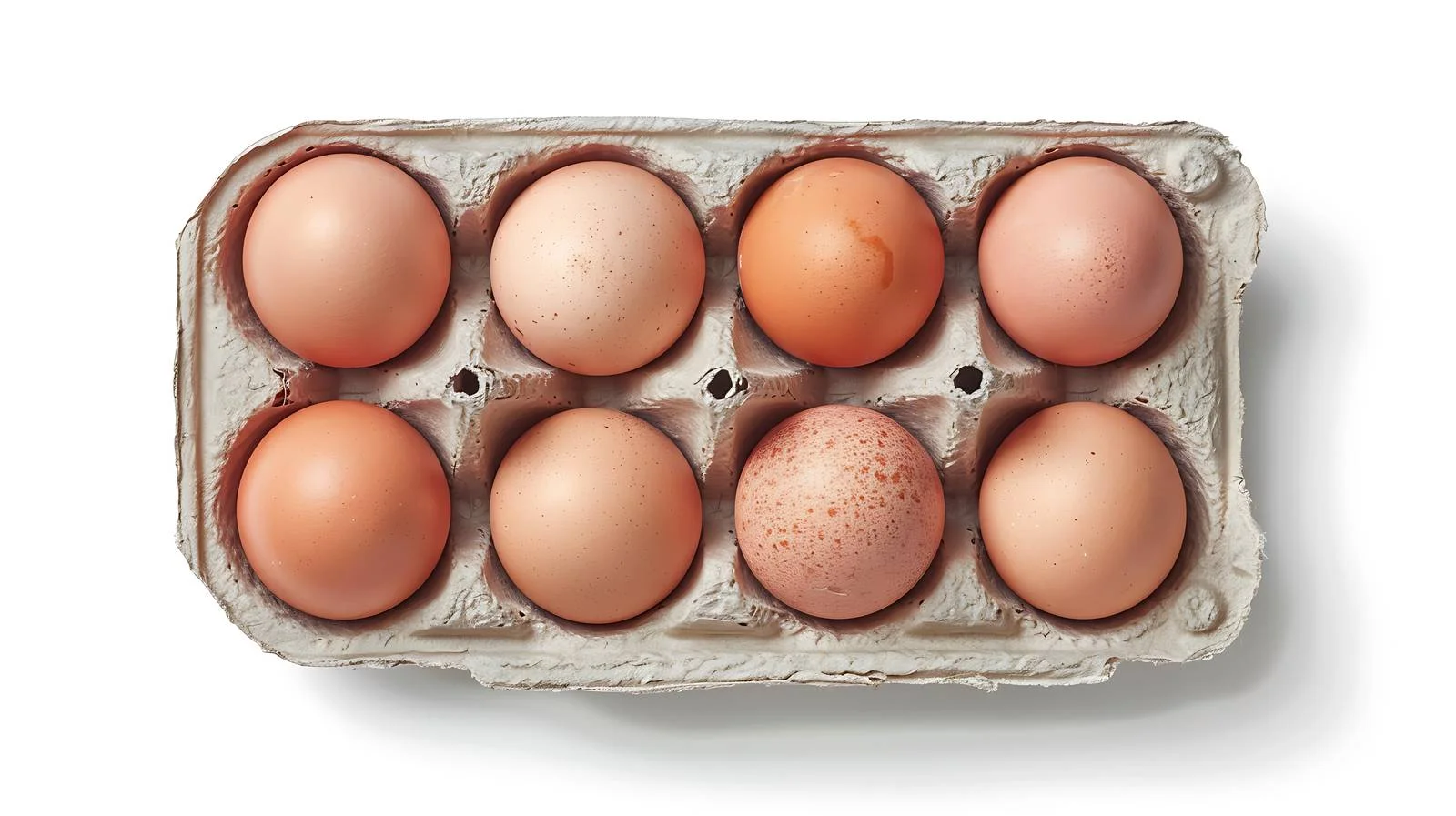 Top-down Display of Free-range Chicken Eggs — free download from Dotvec