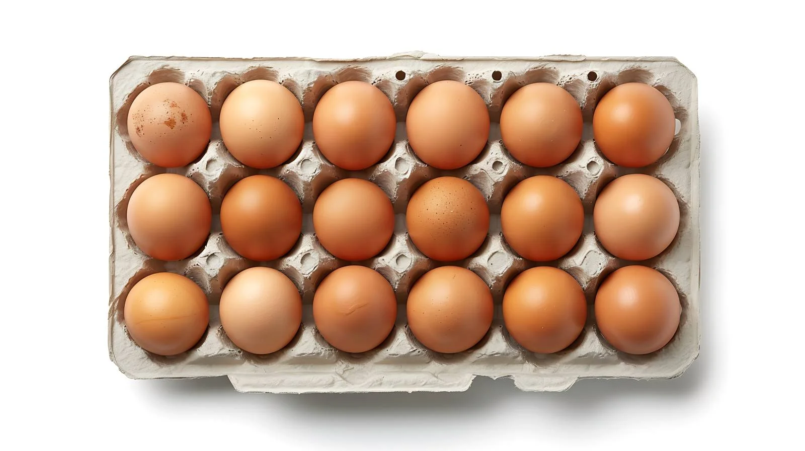 Fresh Free-Range Chicken Eggs in Tray — free download from Dotvec