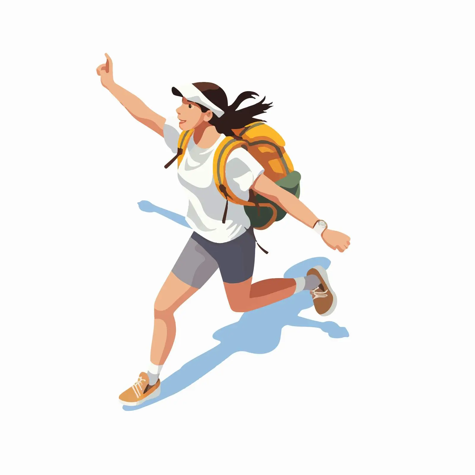 Woman Backpacking Outdoors - Travel Adventure — free download from Dotvec