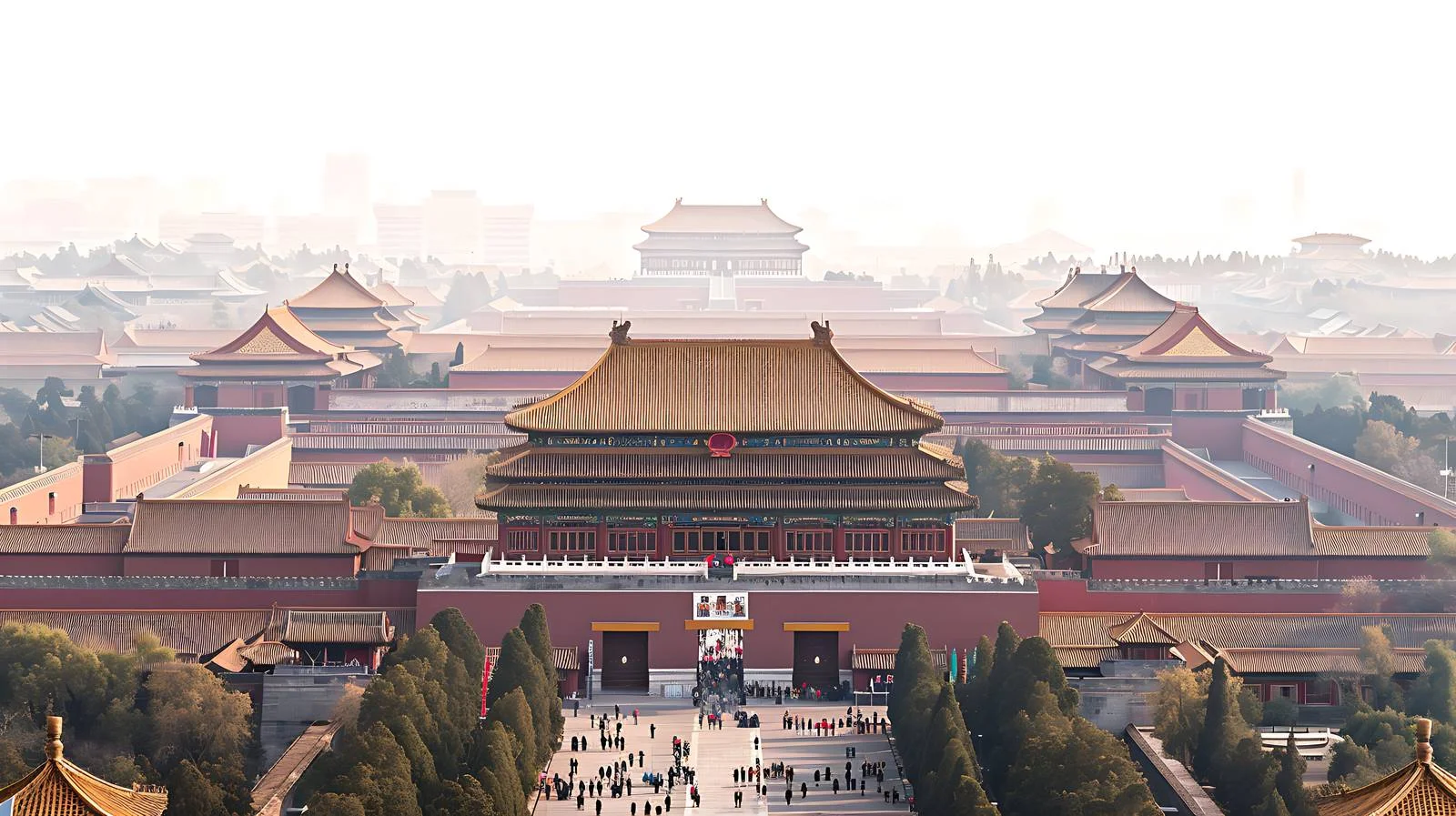 Majestic Shenwu Gate in Forbidden City — free download from Dotvec