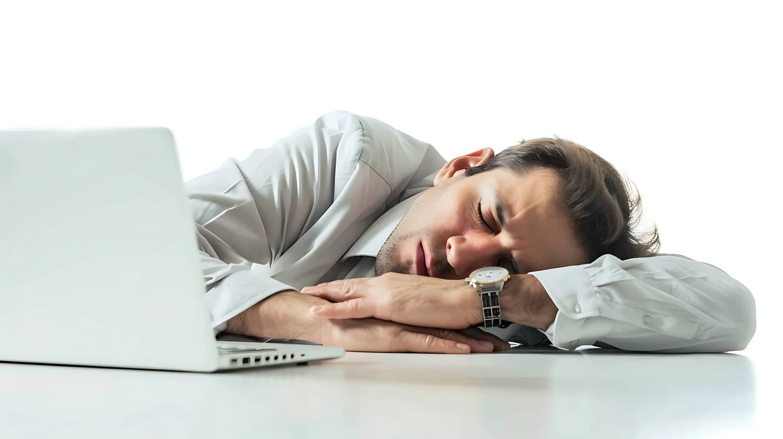 Tired Businessman Resting at Work — free download from Dotvec