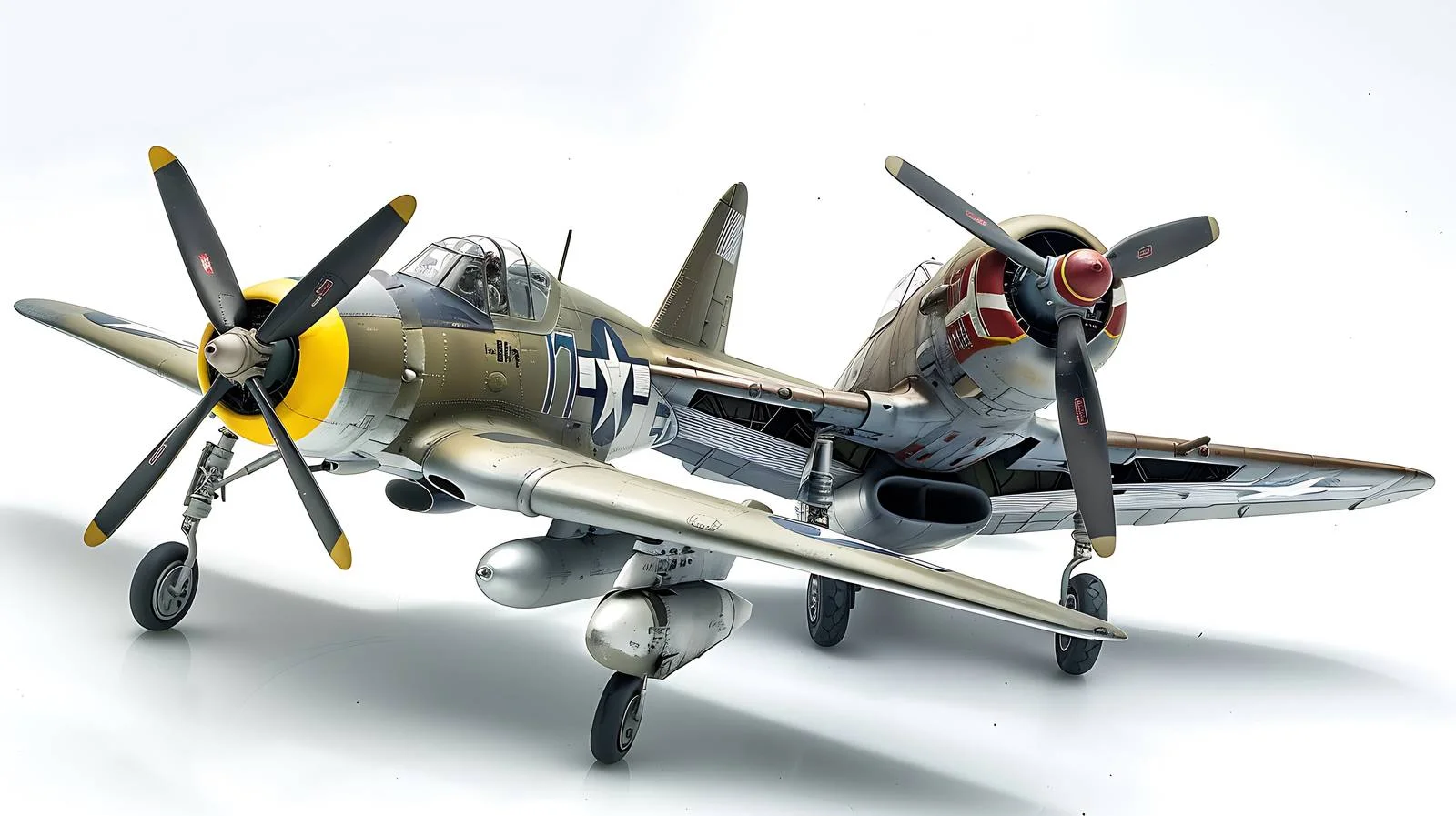 Historic P-47 Thunderbolt Pursues Focke-Wulf 190 — free download from Dotvec