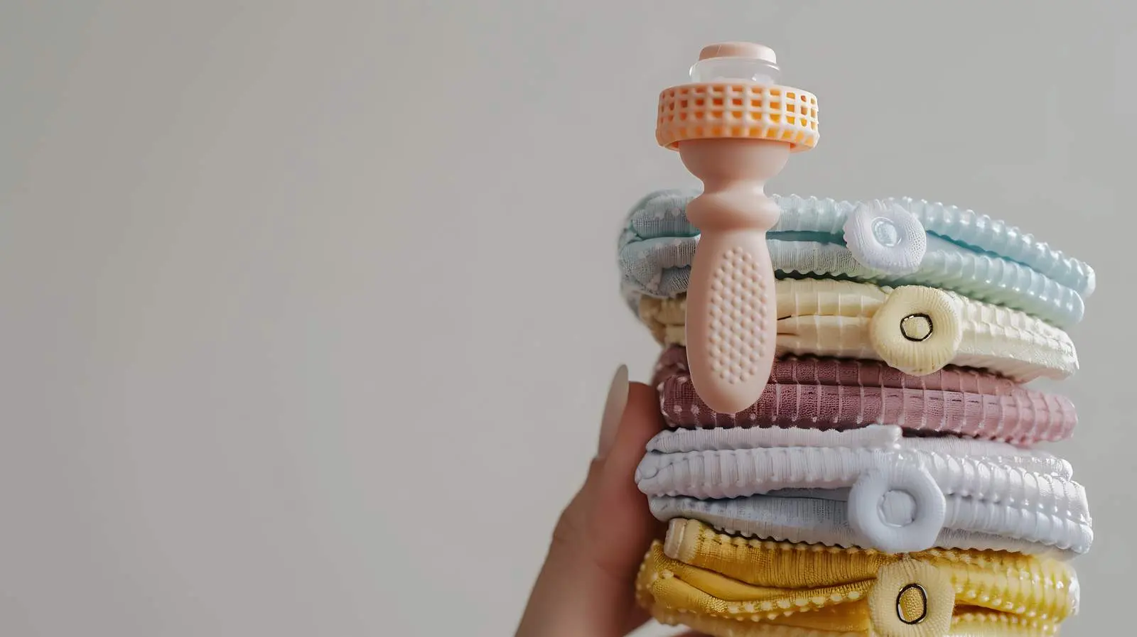 Newborn Baby Clothes with Pacifier on White Background — free download from Dotvec