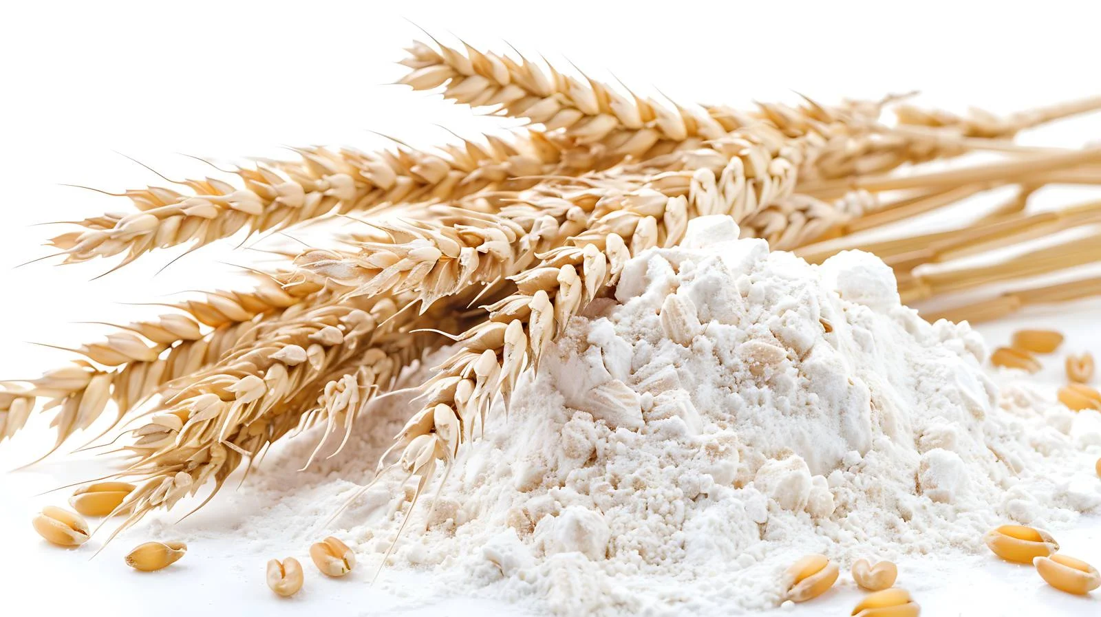 Traditional Wheat Flour Bread on White — free download from Dotvec