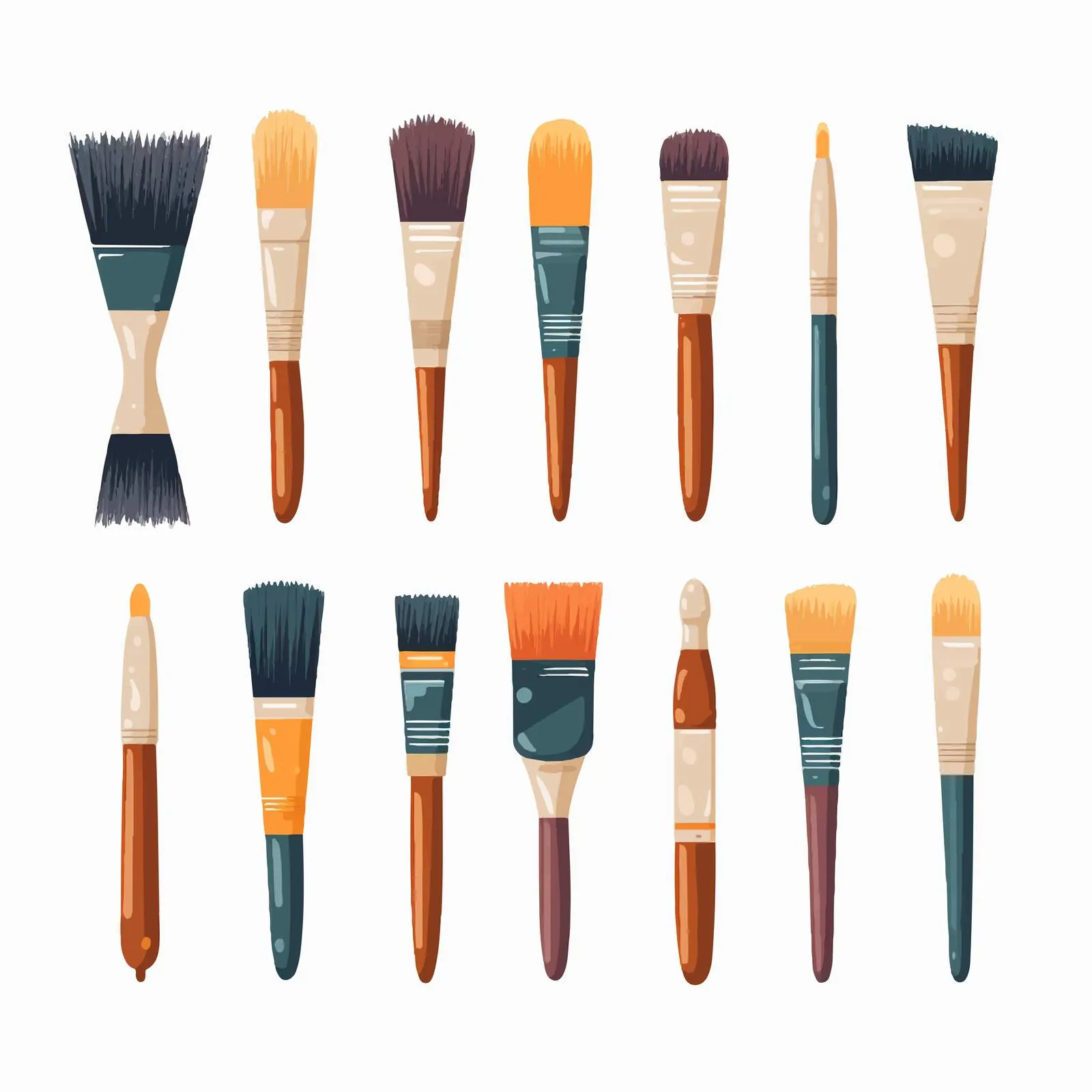 Art Supplies Paint Brushes Kit for Drawing – free art workshop image from Dotvec