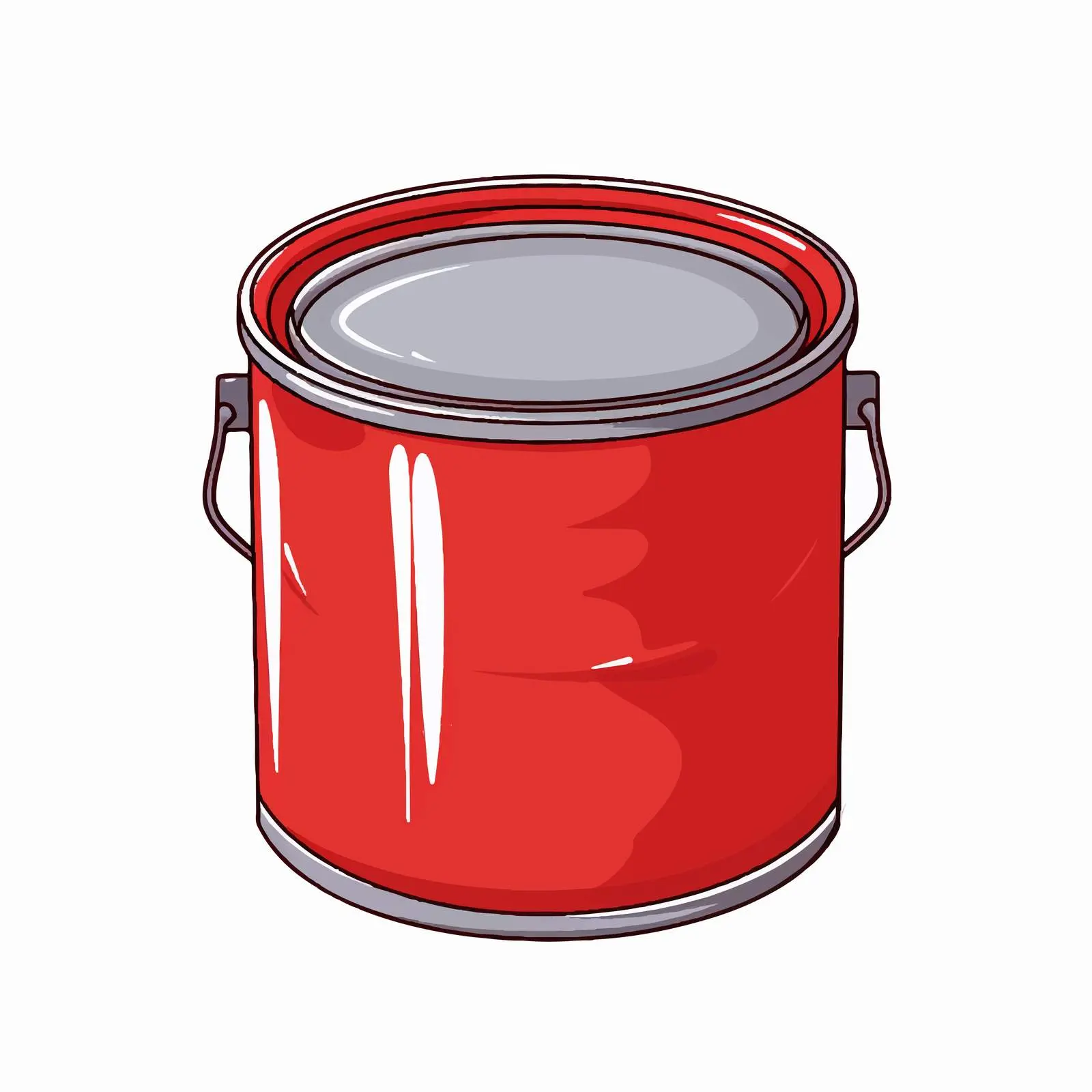 Line Art Paint Can Vector Illustration – free paint can image from Dotvec