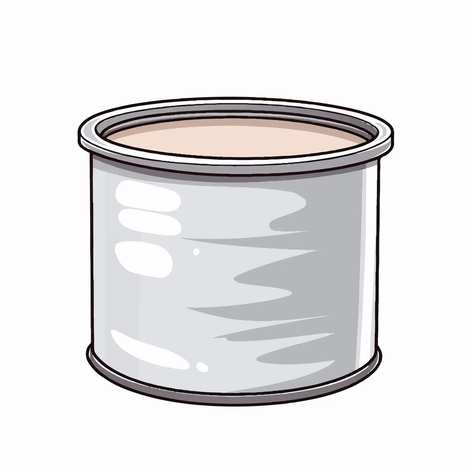 Line Vector Illustration of Paint Can — free download from Dotvec