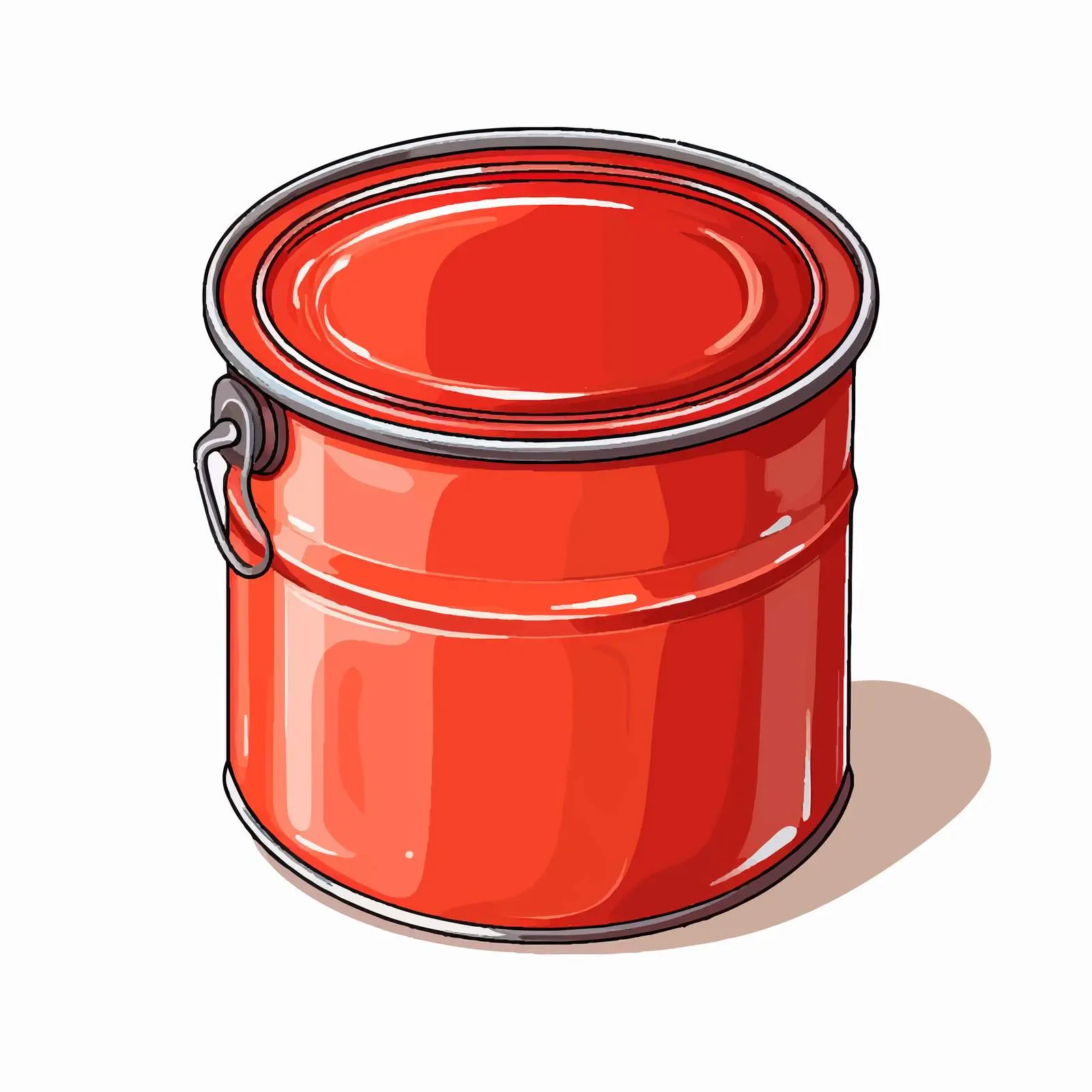 Isolated Paint Can Vector Illustration on White Background — free download from Dotvec