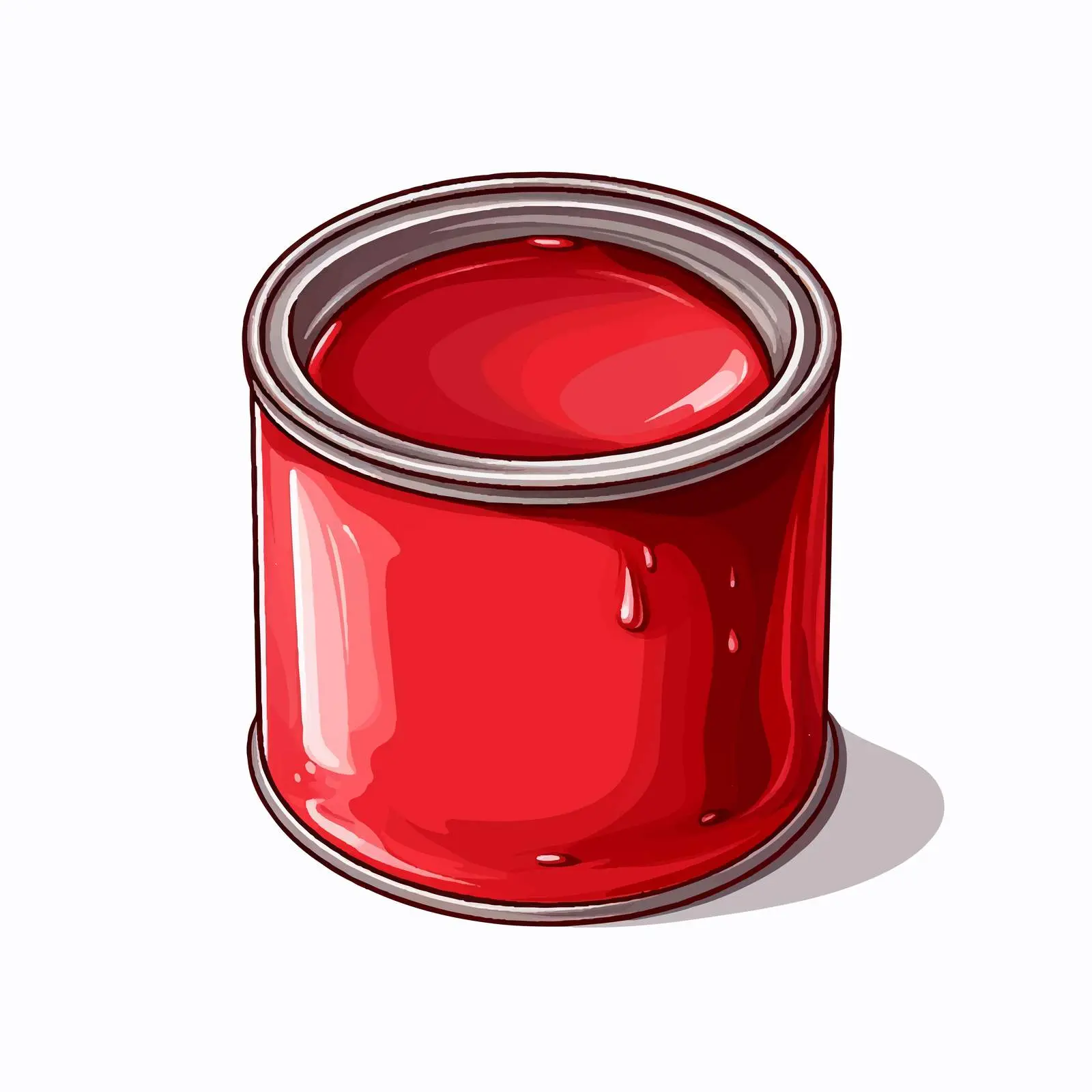 Paint Can Vector Illustration on White Background — free download from Dotvec