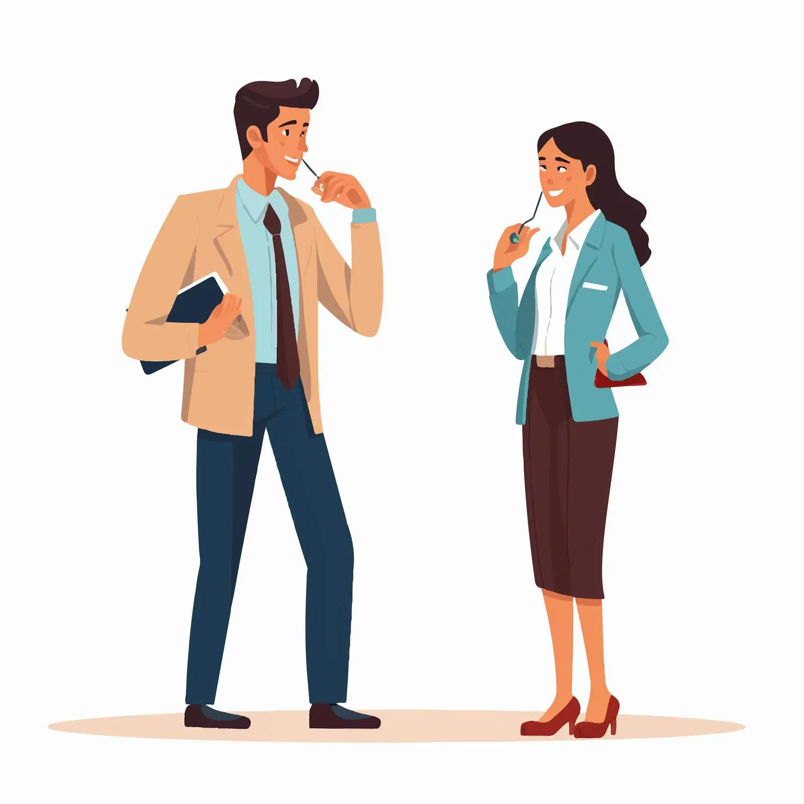 Business Professionals Engaged in Conversation — free download from Dotvec