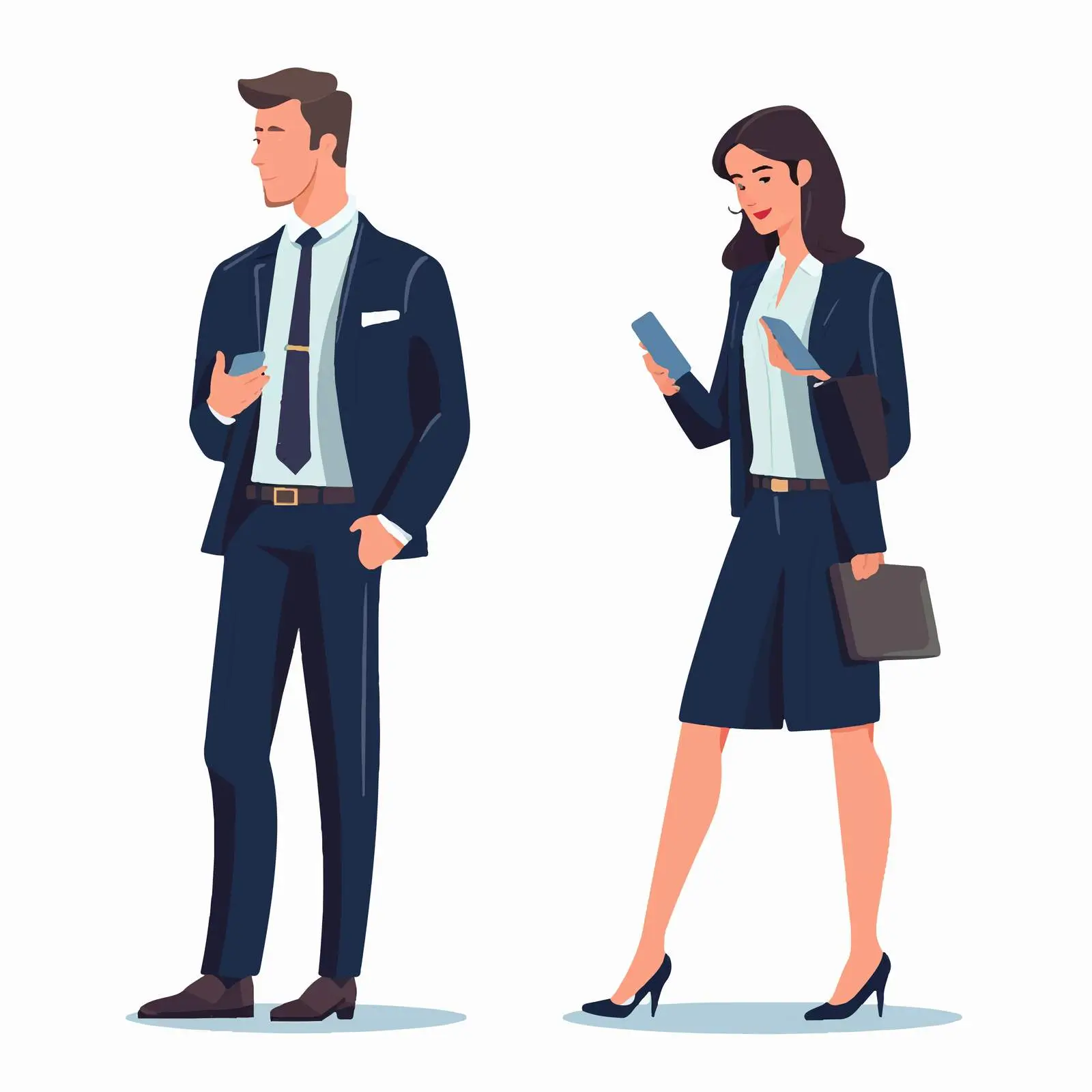 Business Clerks Engaged in Conversation — free download from Dotvec