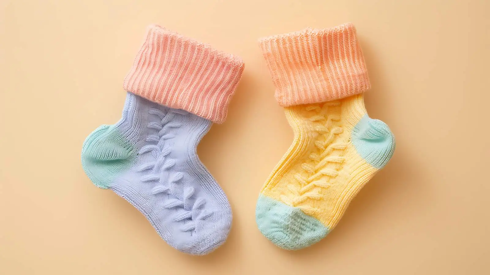Cozy Pastel Newborn Baby Socks — free download from Dotvec