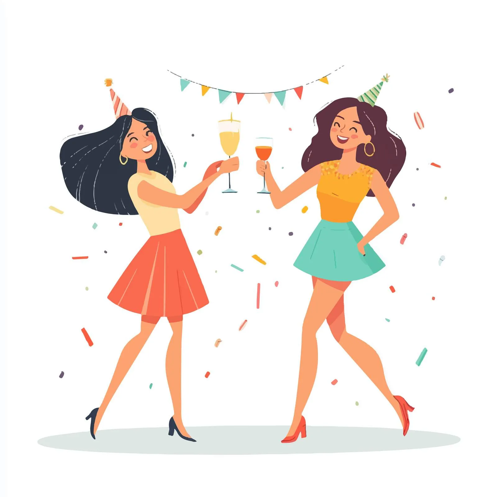 Joyful Women Celebrating Birthday Together — free download from Dotvec