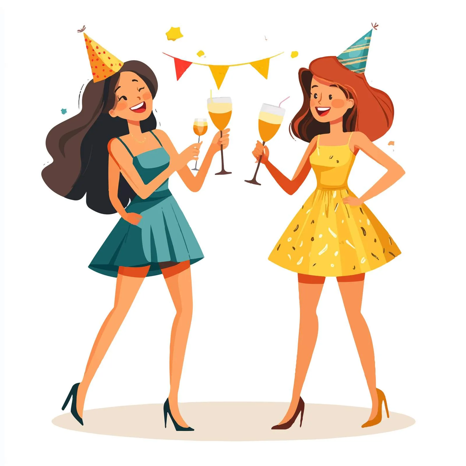 Joyful Women Celebrating Birthday Together — free download from Dotvec