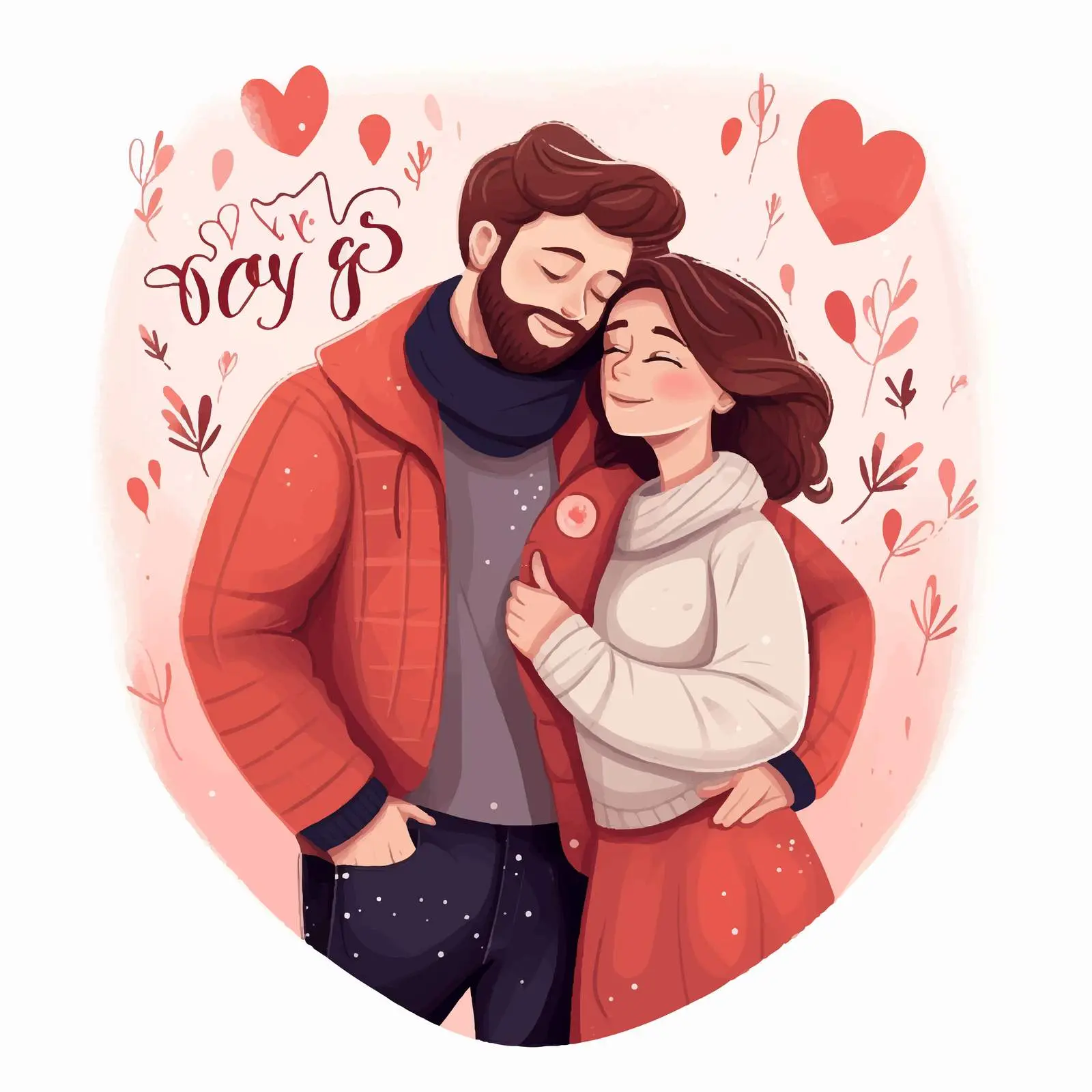 Couple in Love for Valentine's Day — free download from Dotvec