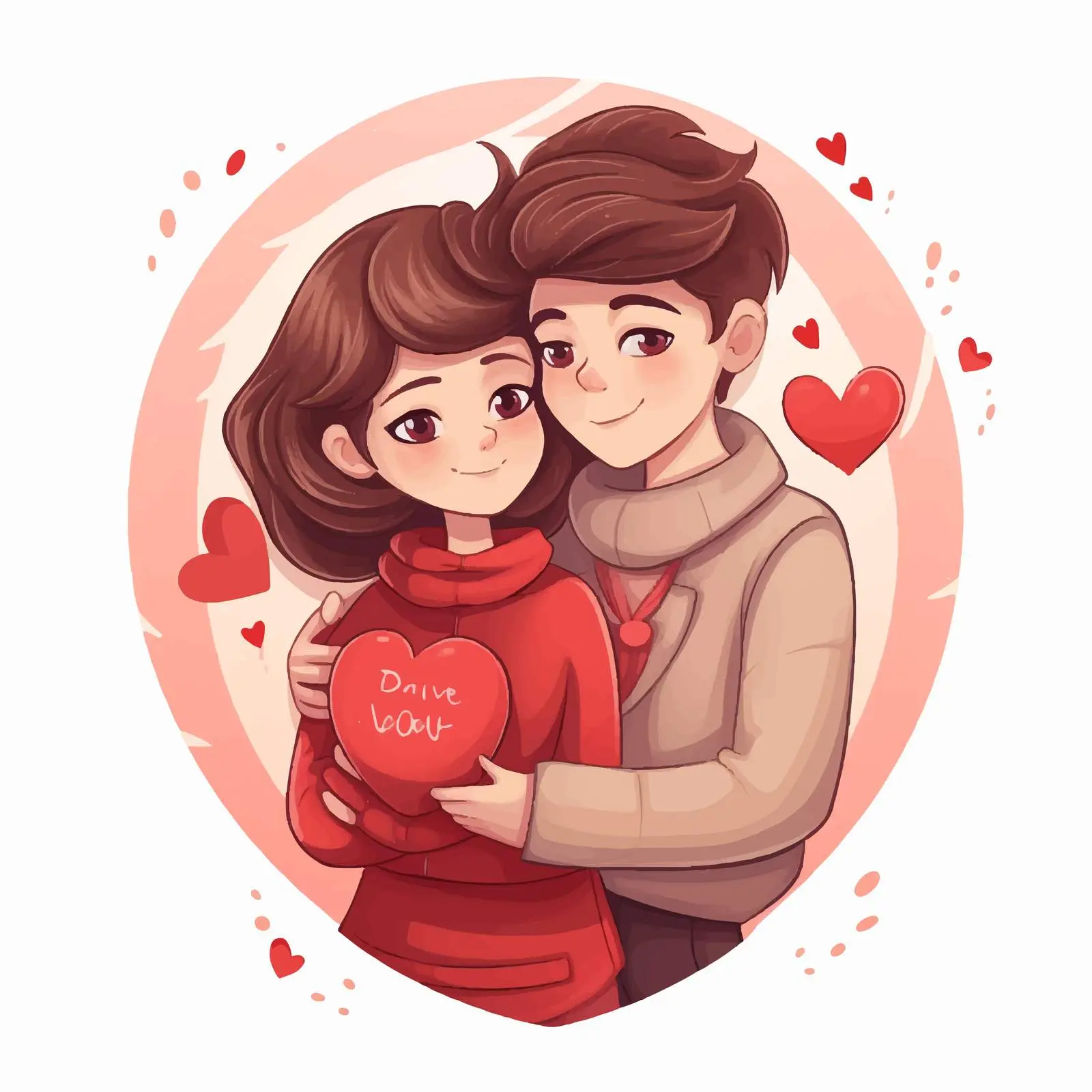 Romantic Vector of Couple for Valentine's Day — free download from Dotvec