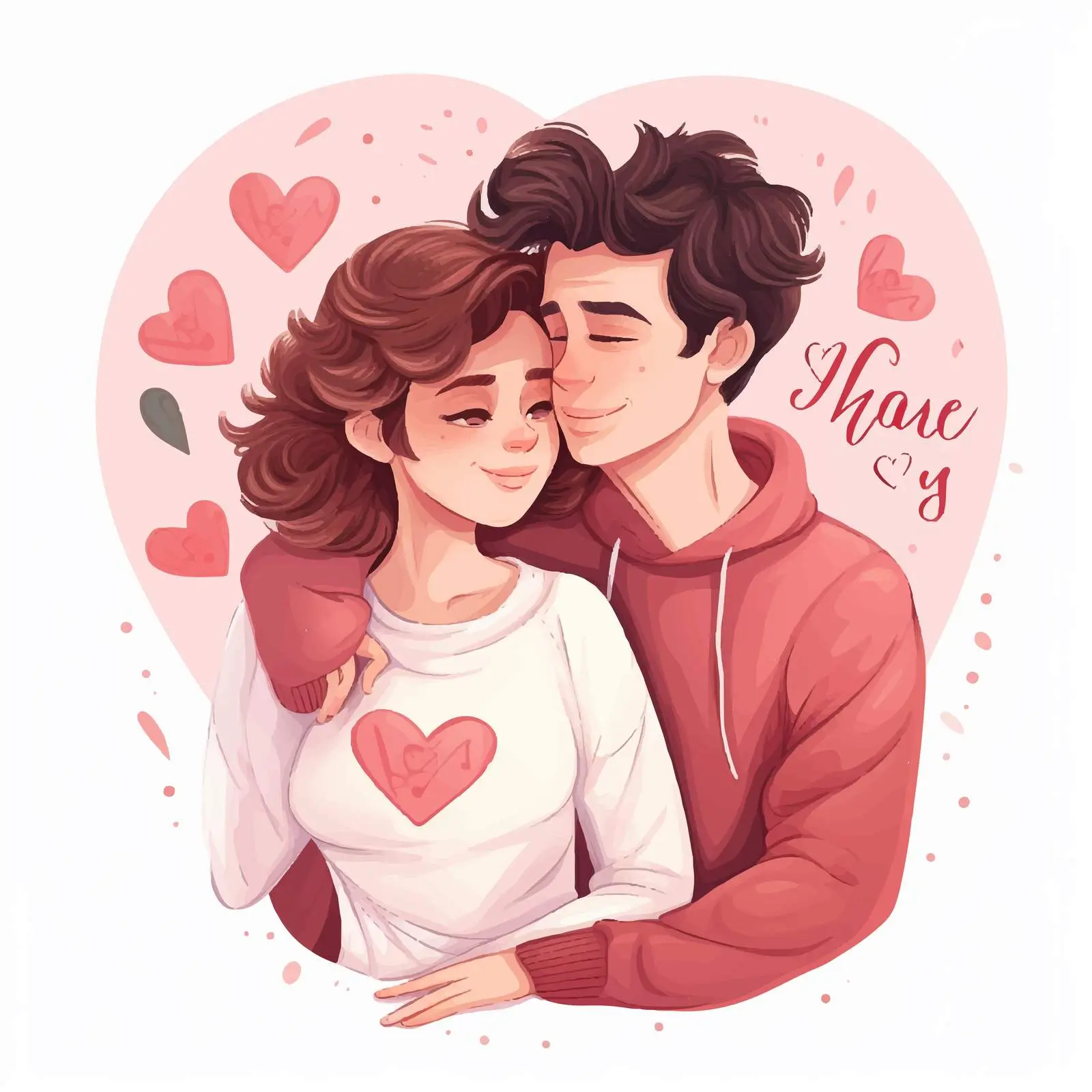 Romantic Couple for Valentine's Day Celebration – free love icon image from Dotvec