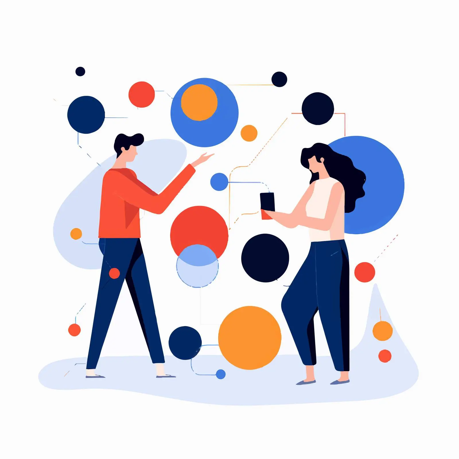 Abstract Geometric Organization by Two People — free download from Dotvec