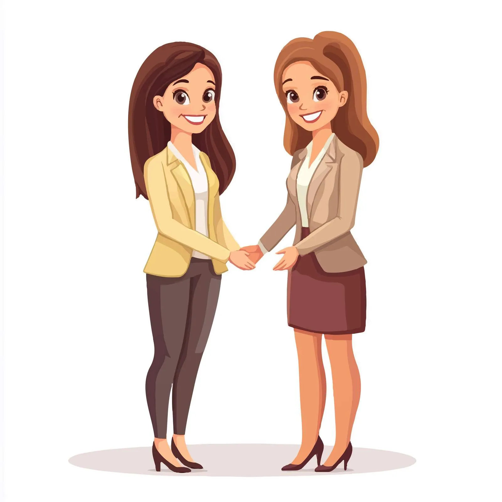 Professional Women in Business Attire Smiling — free download from Dotvec