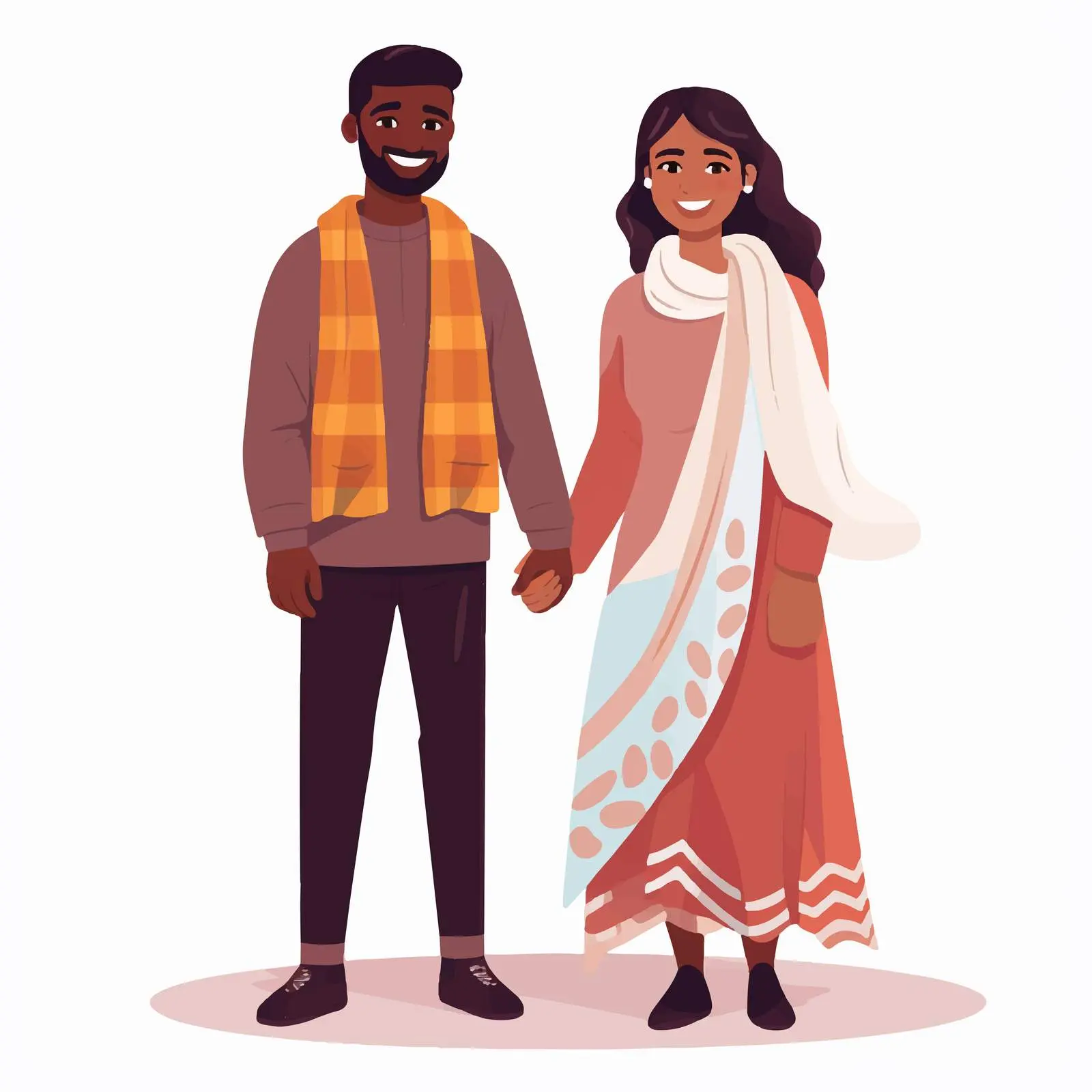 Diverse Young Couple in Stylish Outfits — free download from Dotvec