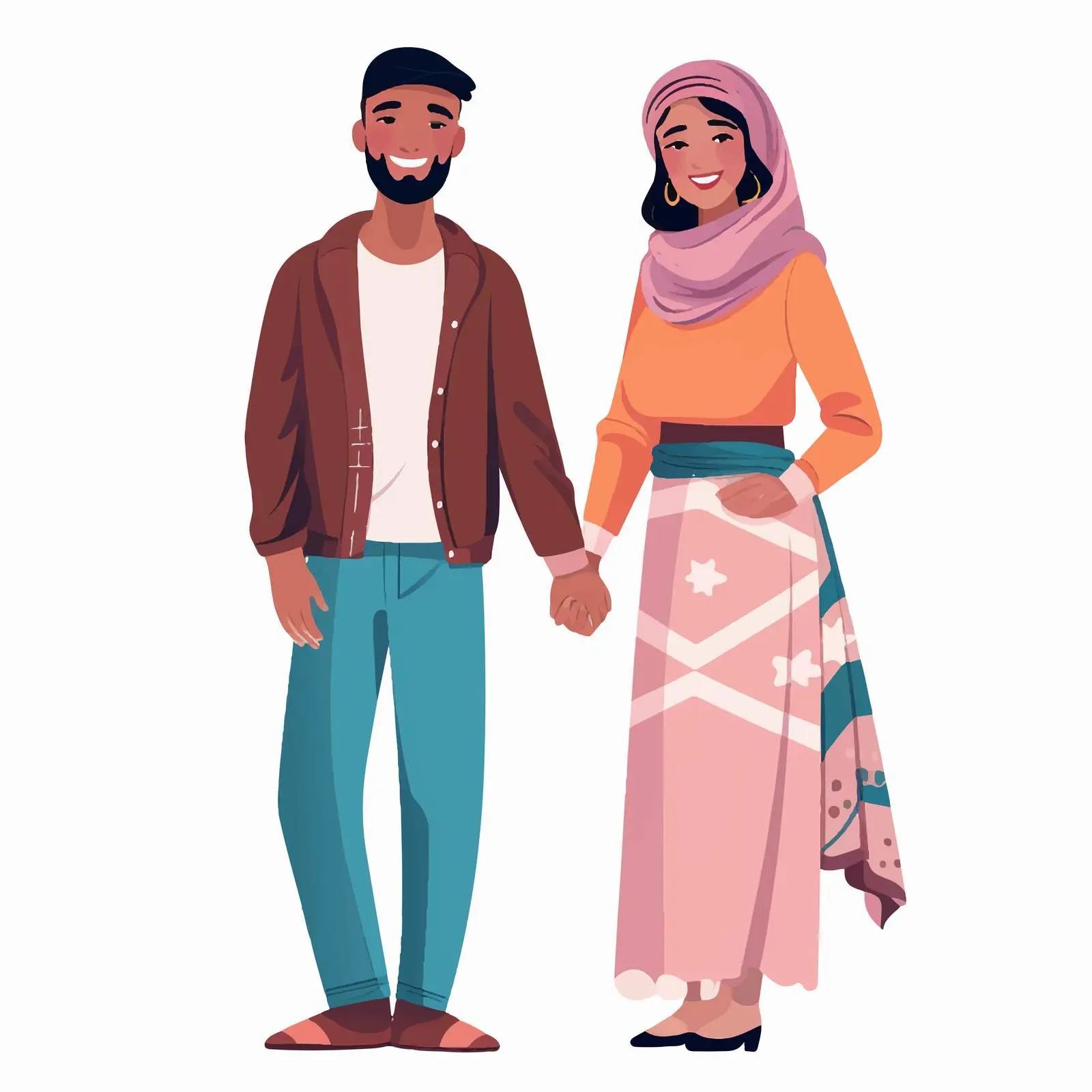 Diverse Young Couple in Stylish Attire — free download from Dotvec