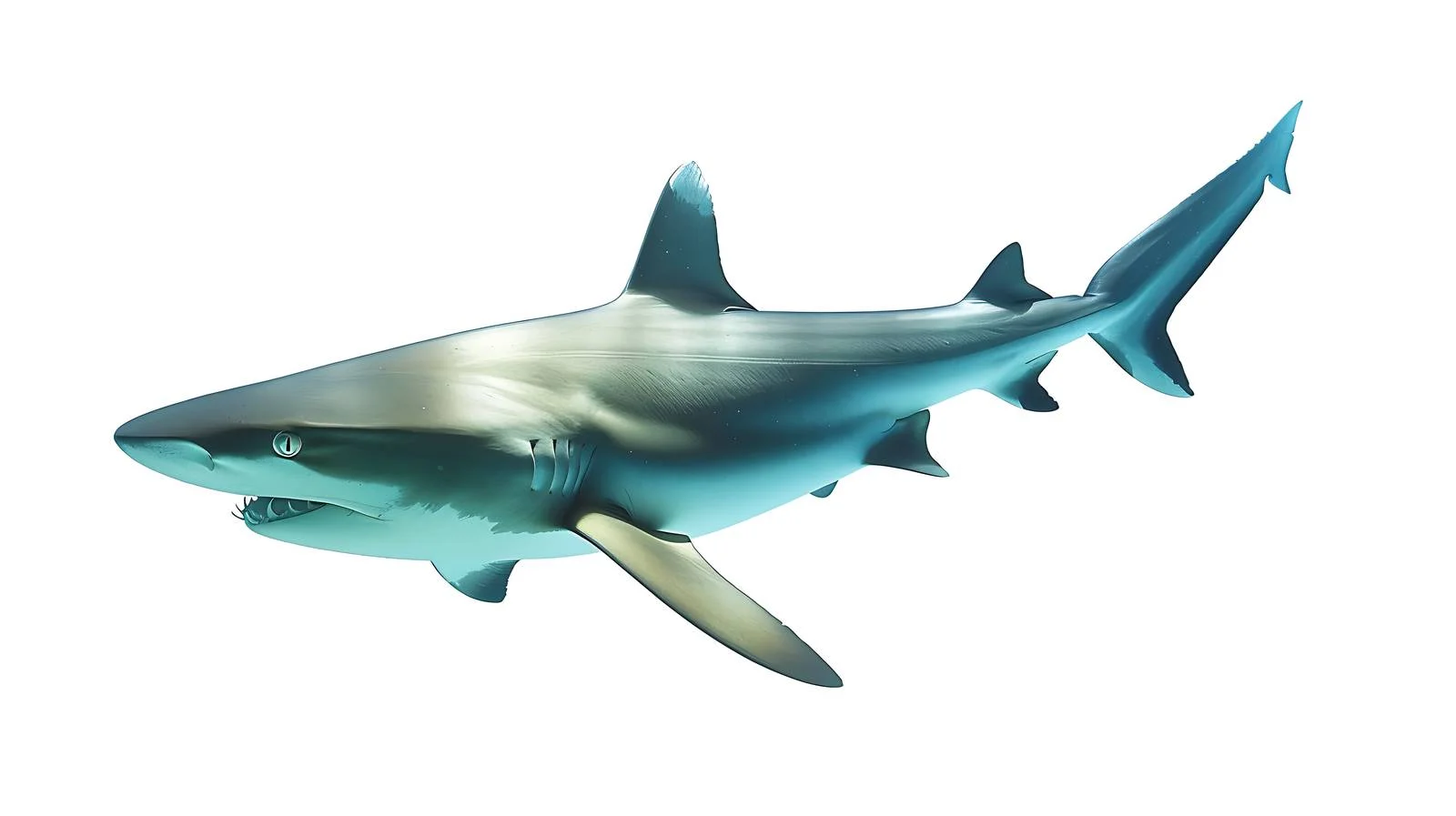 Marine Diver with Grey Reef Shark — free download from Dotvec