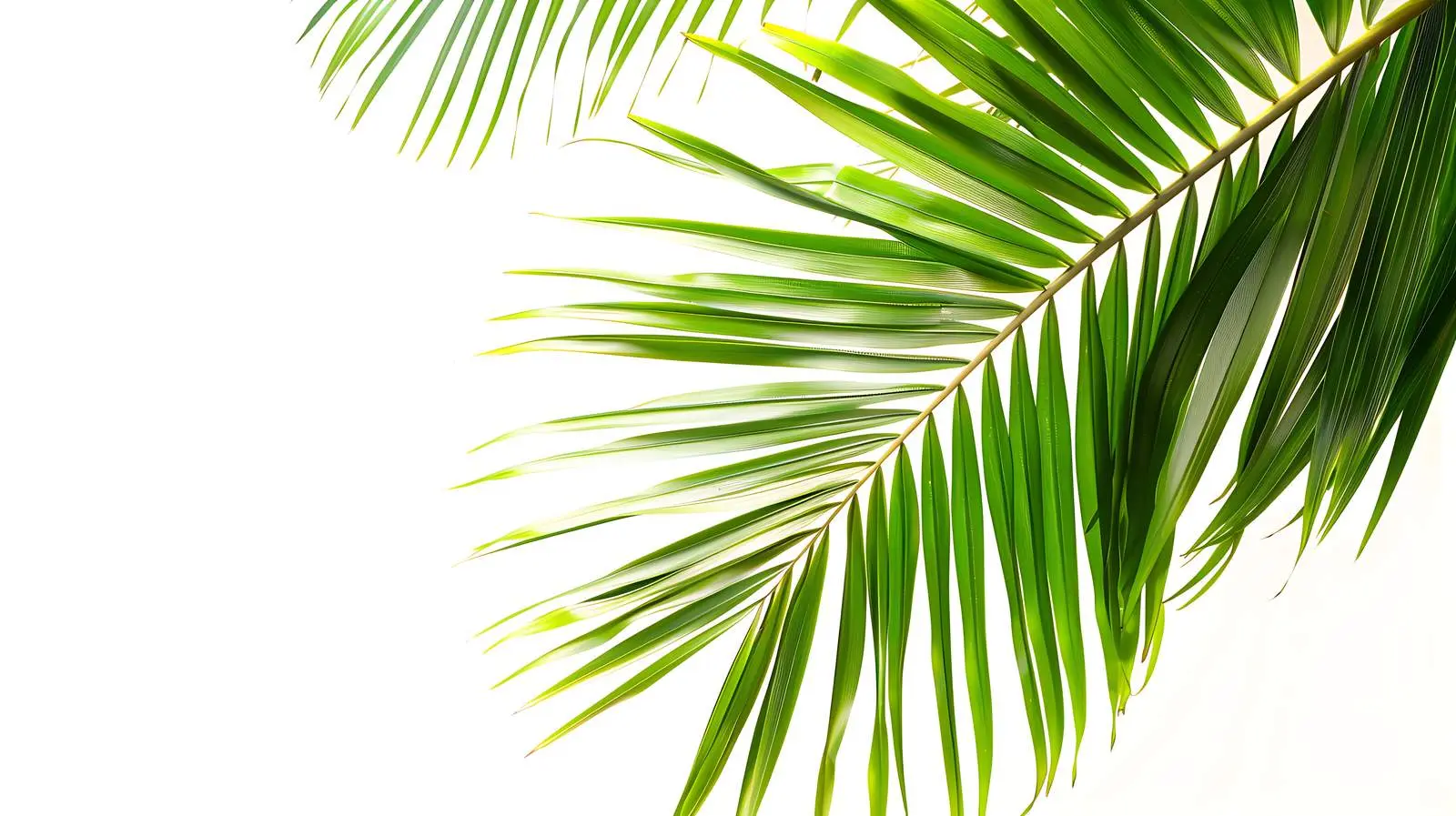 Exotic Palm Tree Leaf in Summer Sunlight — free download from Dotvec